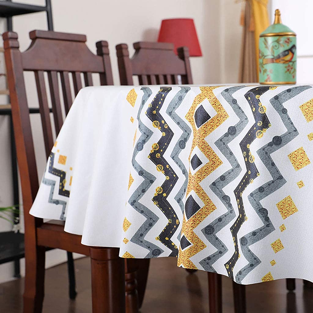 Nappe ovale en vinyle pour supprimer les corvées de lavage en machine