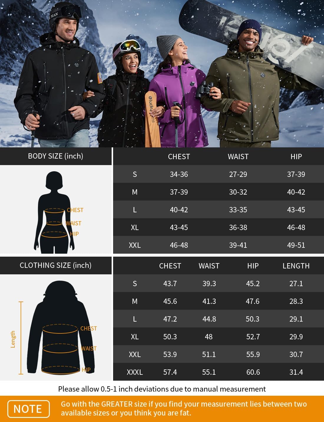 iHood Women's Heated Jacket with Battery Pack Waterproof Winter Outdoor heated Jacket for Women Heating Jacket coat - Image 7