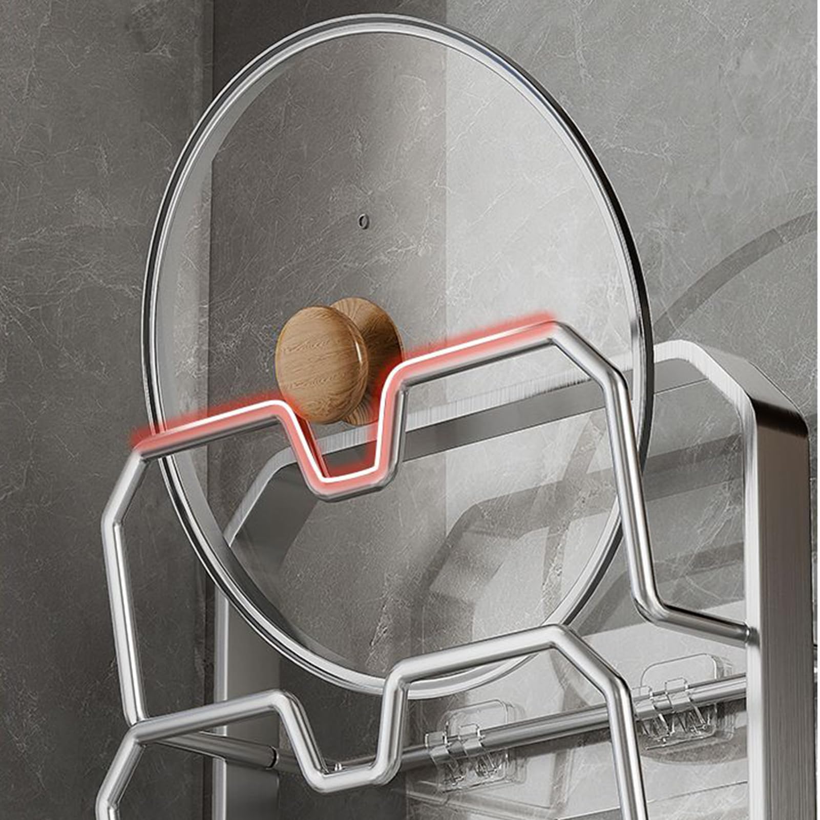 Generico Organizzatore Coperchi Pentole Organizer Verticale Per Coperchi | Organizzatore Igienico per Coperchi per Casa Cucina Appartimento Ristorante Lavello Bancone Mensola