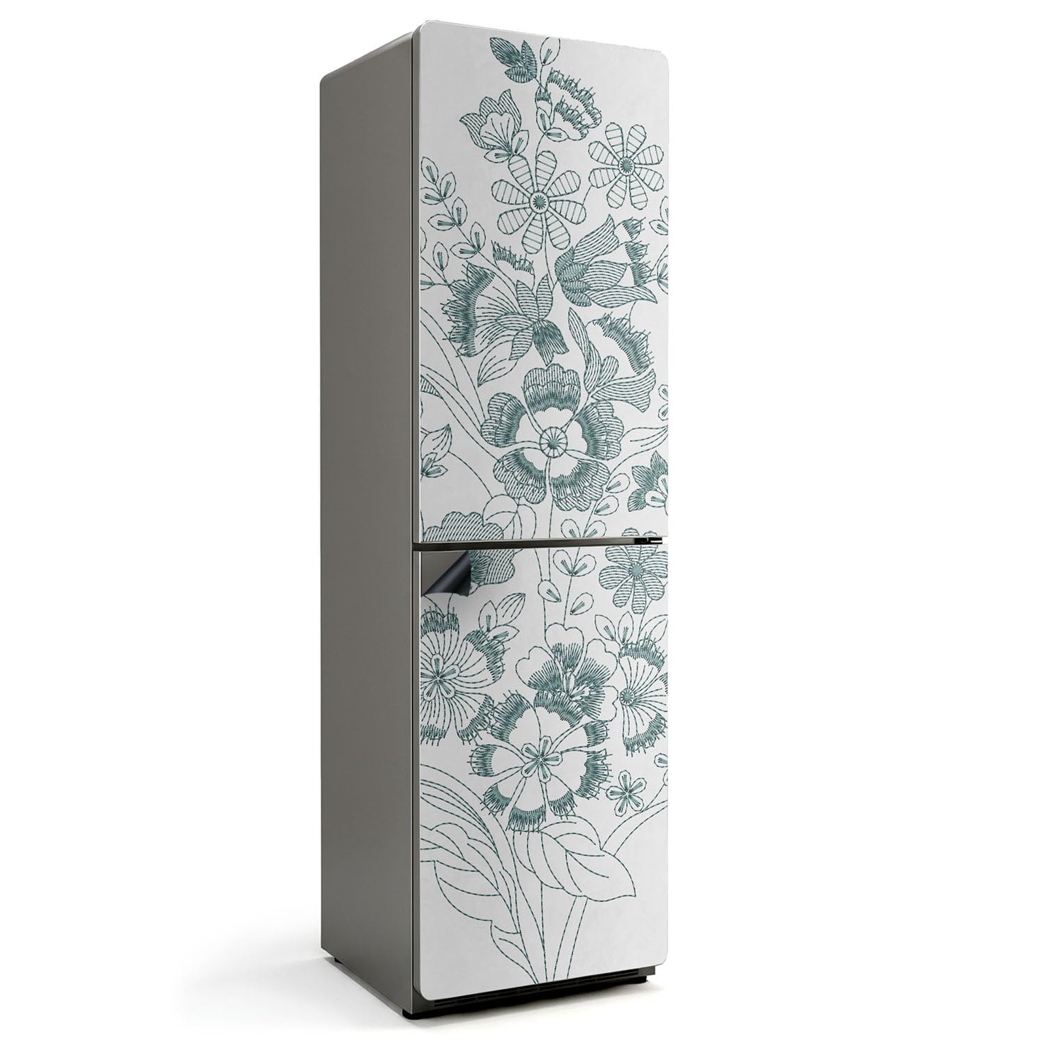 Tapis magnétique de cuisine décor fleur pour rénovation de buffet