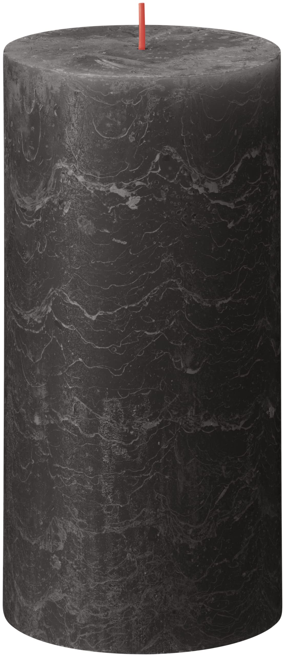 Bolsius Rustik Pillar Candle XXL, Anthracite, Set of 4, Decorative Household Candles, Long Burning Time 125 Hours, Unscented - Image 4