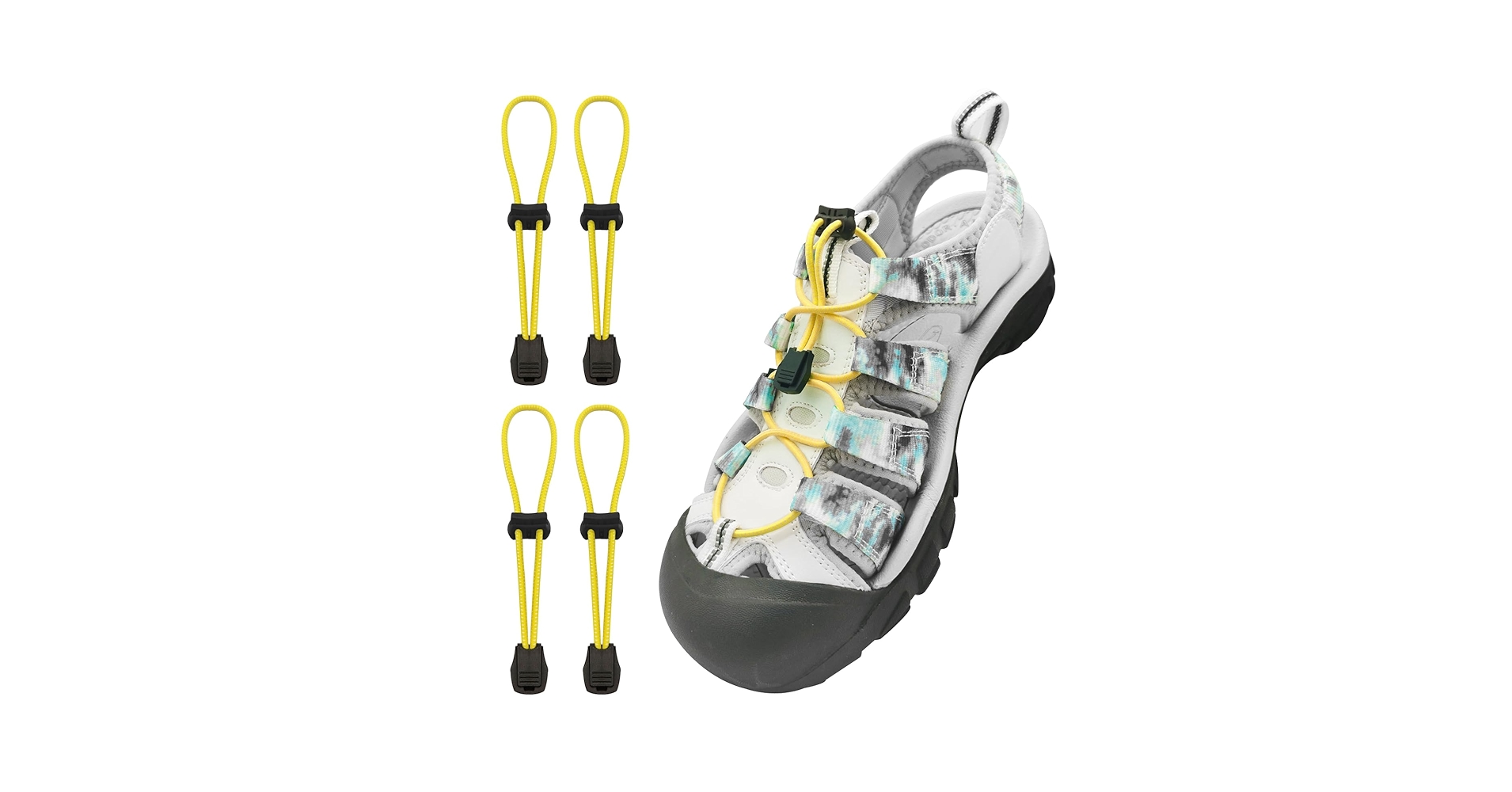 Amazon.com: NDTEZUGT 2 Pairs Elastic No Tie Shoe Laces