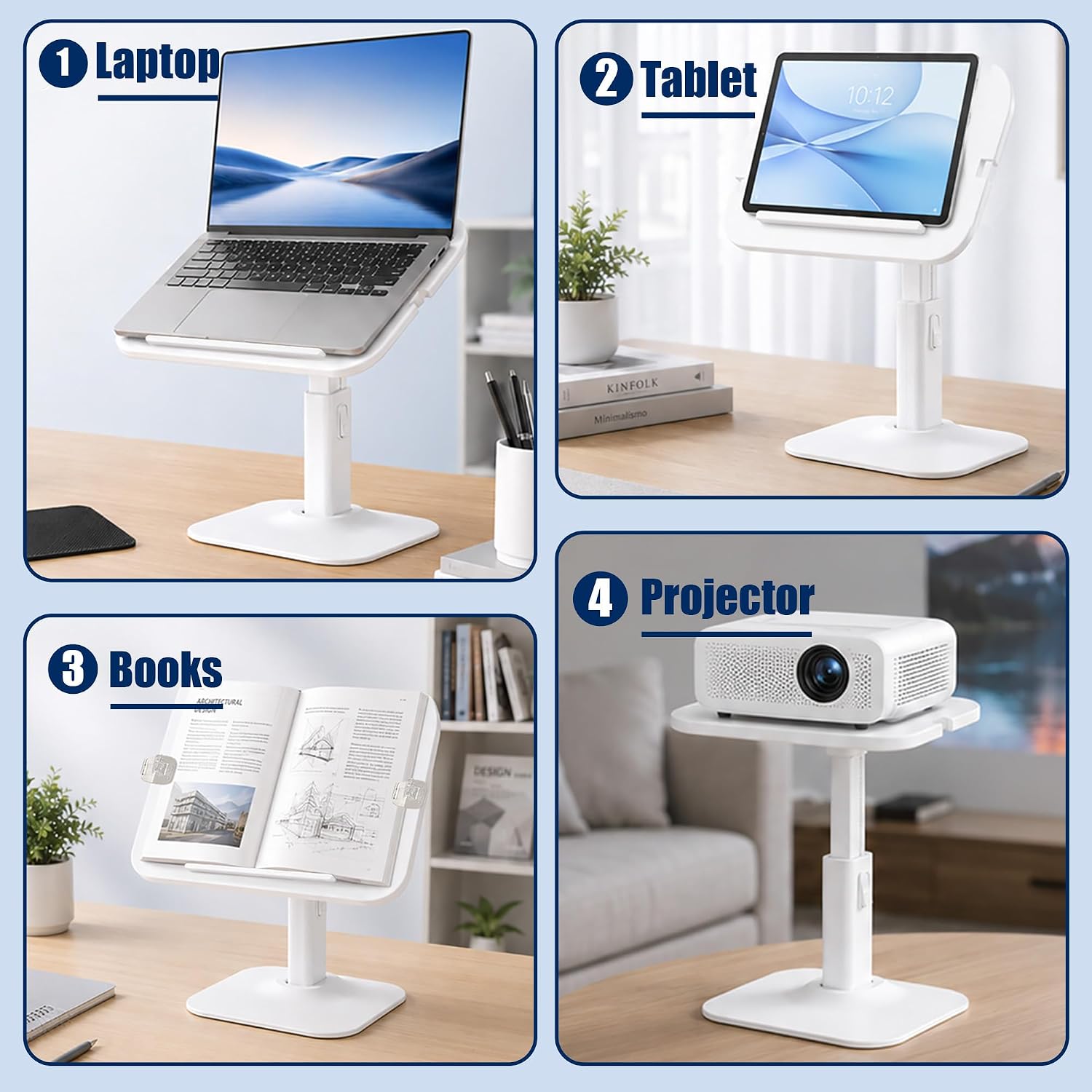 Car Desk for Laptop, 0 to 90 Adjustable Seat Tray Table - Portable Vehicle Workstation, Tablet Phone Book Holder for Driver, Passenger, Back Seat Kids, Travel,Camping Home