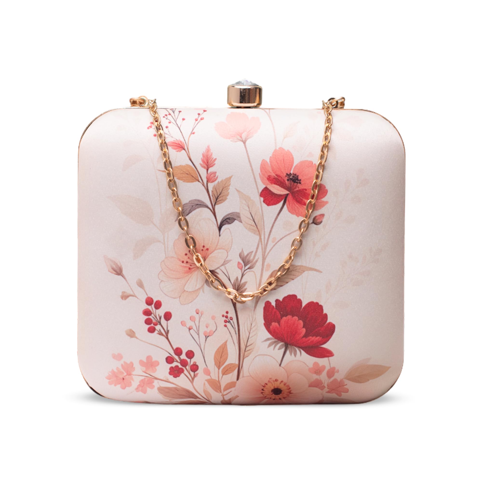 artklim Soft Pastel Floral Portrait Clutch-picture-1