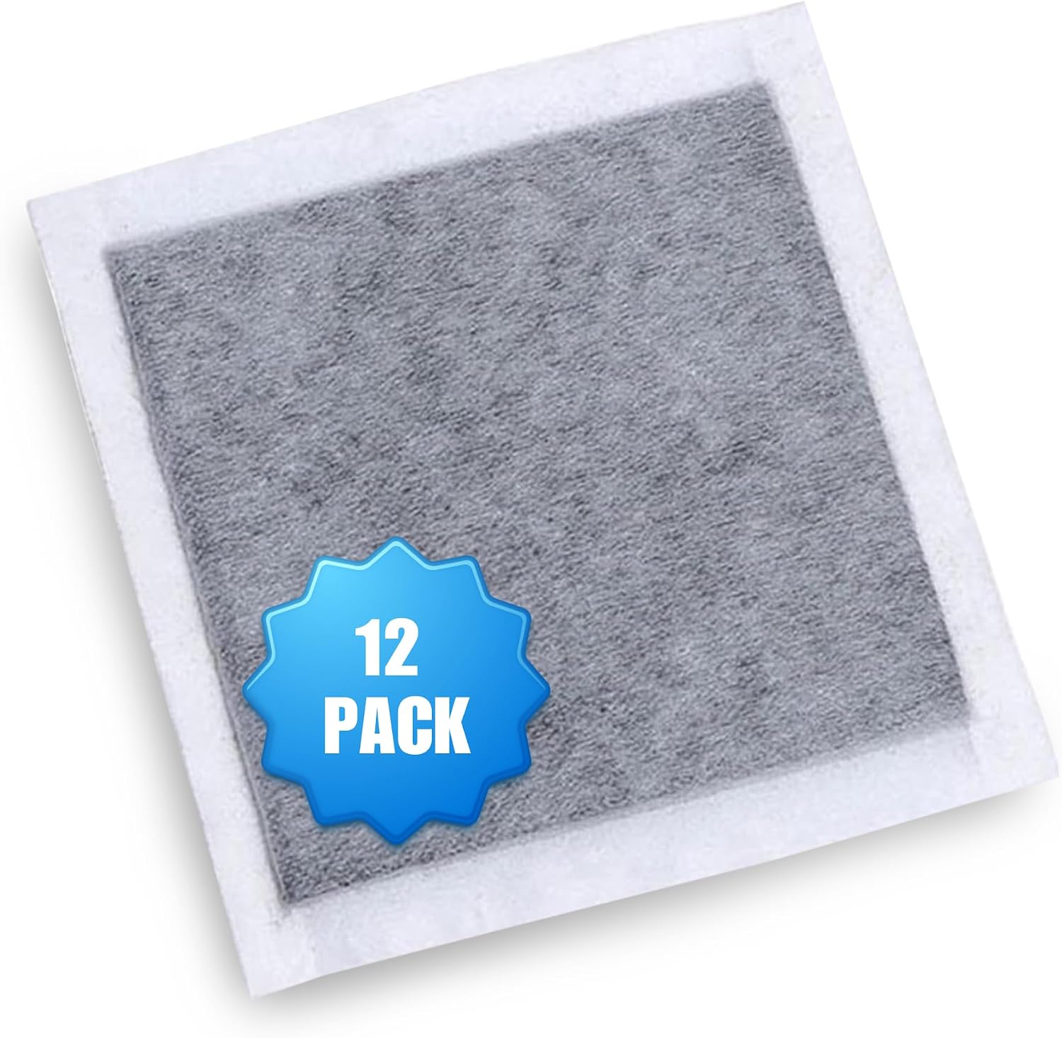SMELLRID Activated Charcoal Odor Absorber Pads for Women and Men, Discreet Underwear and Shoe Odor Eliminator for Strong Odor, Home Use, Unscented 12 Pack