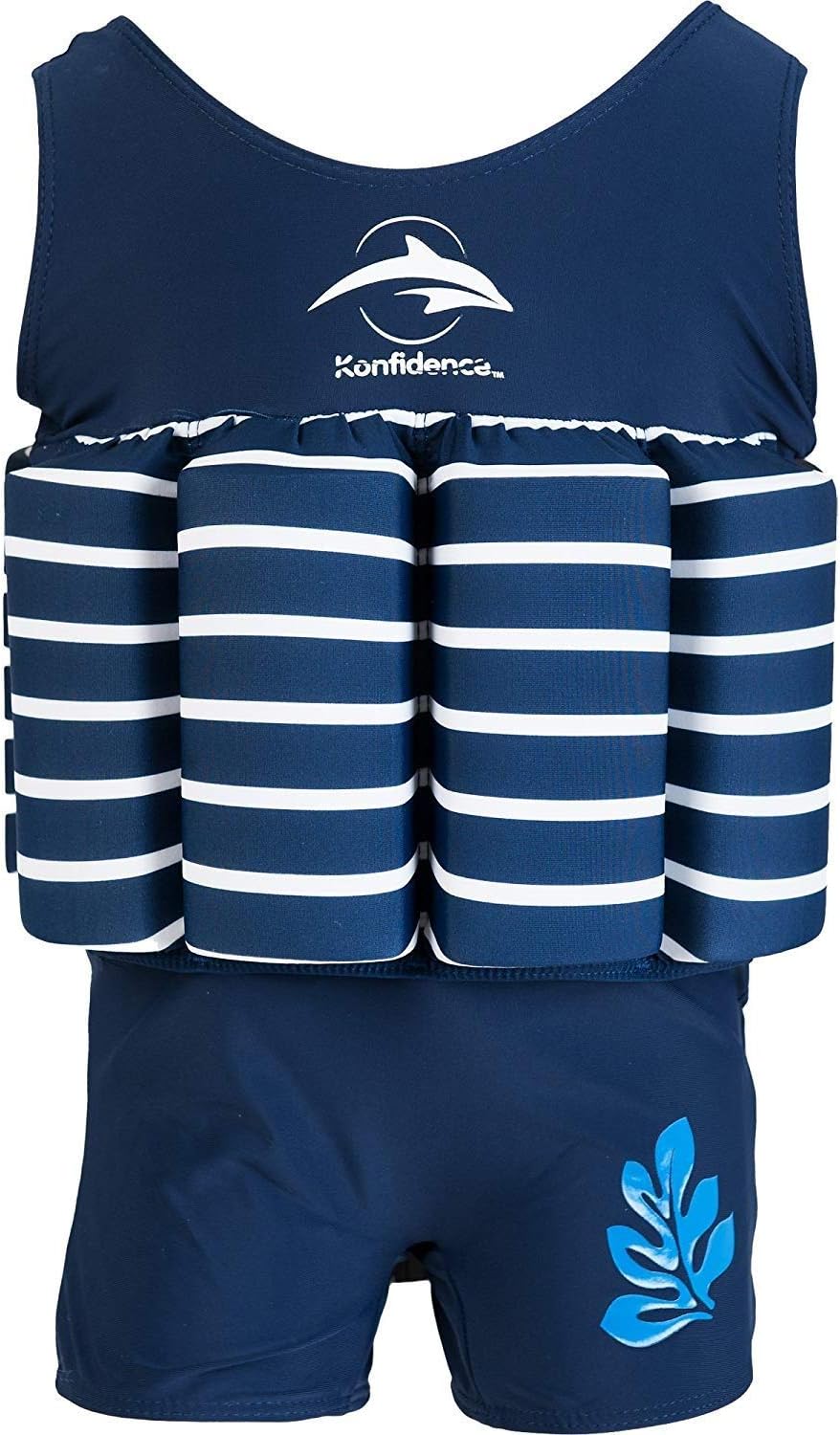Konfidence Float Suit - Blue Breton Stripe (4-5 Years)