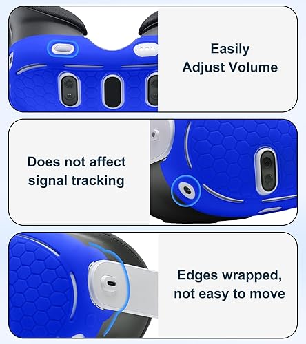 Miniatura 3 de VR Shell Protective Protector Cover for MetaOculus Quest 3, Silicone Front Headset Protector Cover Anti Scratch Anti Dust Anti Shock, Compatible