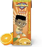 AVENTUREIROS - Néctar de Laranja em Caixinha - Sem Ingredientes Artificiais, Sem Glúten - Contém 10 Vitaminas e Minerais, Ingredientes Naturais - Vegano - 200ml