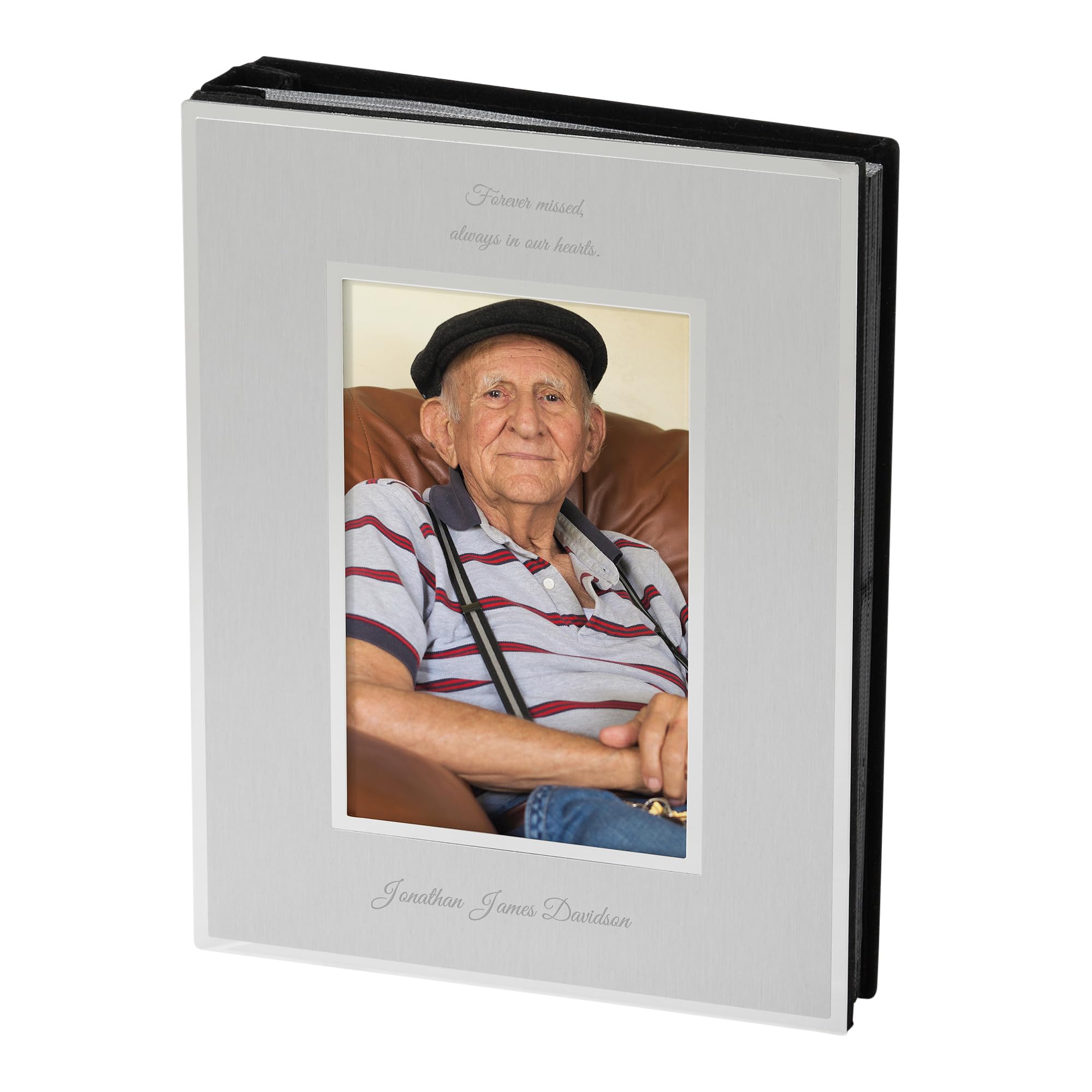 THINGS REMEMBERED Silver 4” x 6” Flat Iron Album (Free Customization)