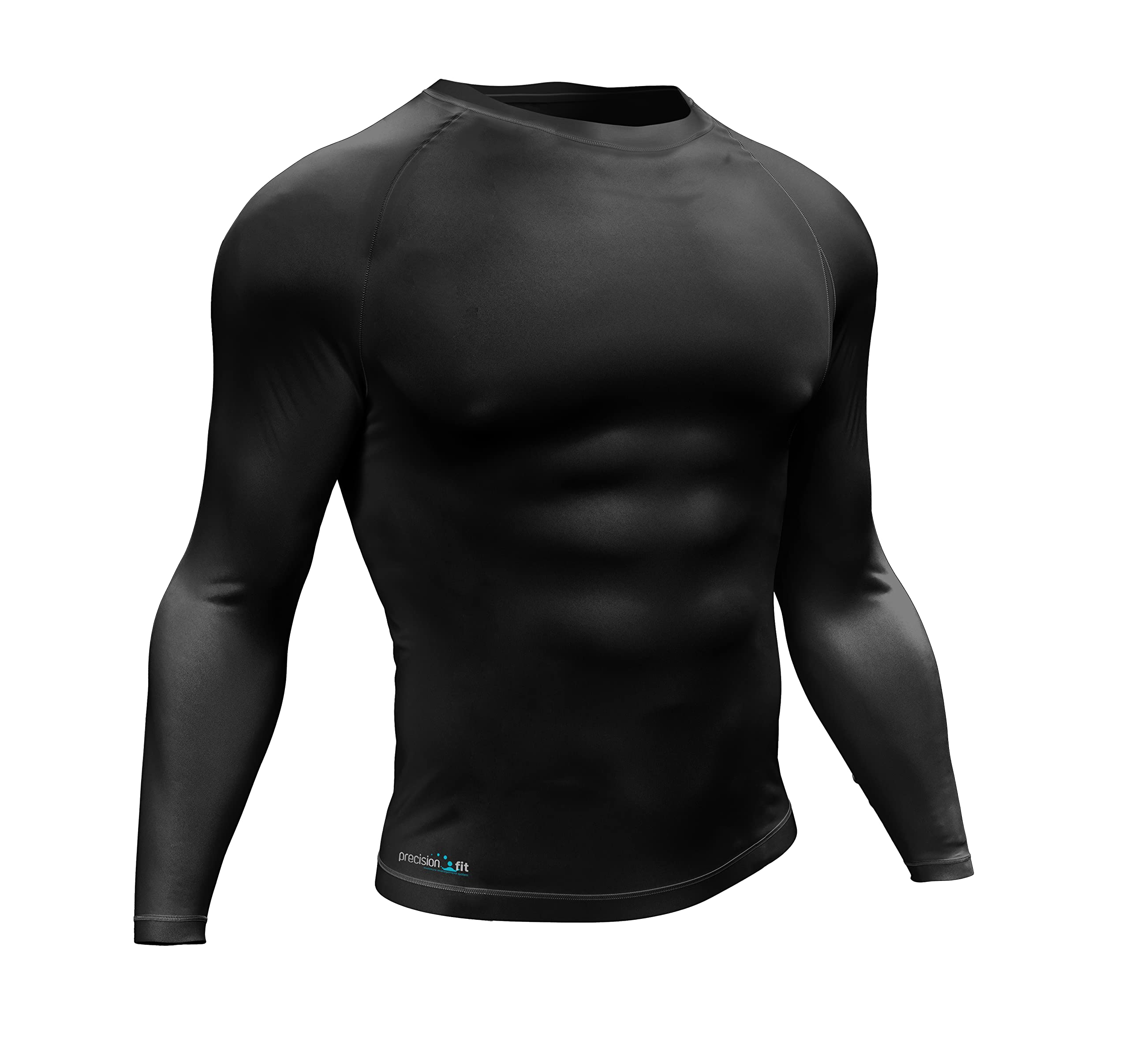 Precision Unisex's Essential Base Layer Long Sleeve Shirt, Black, Small