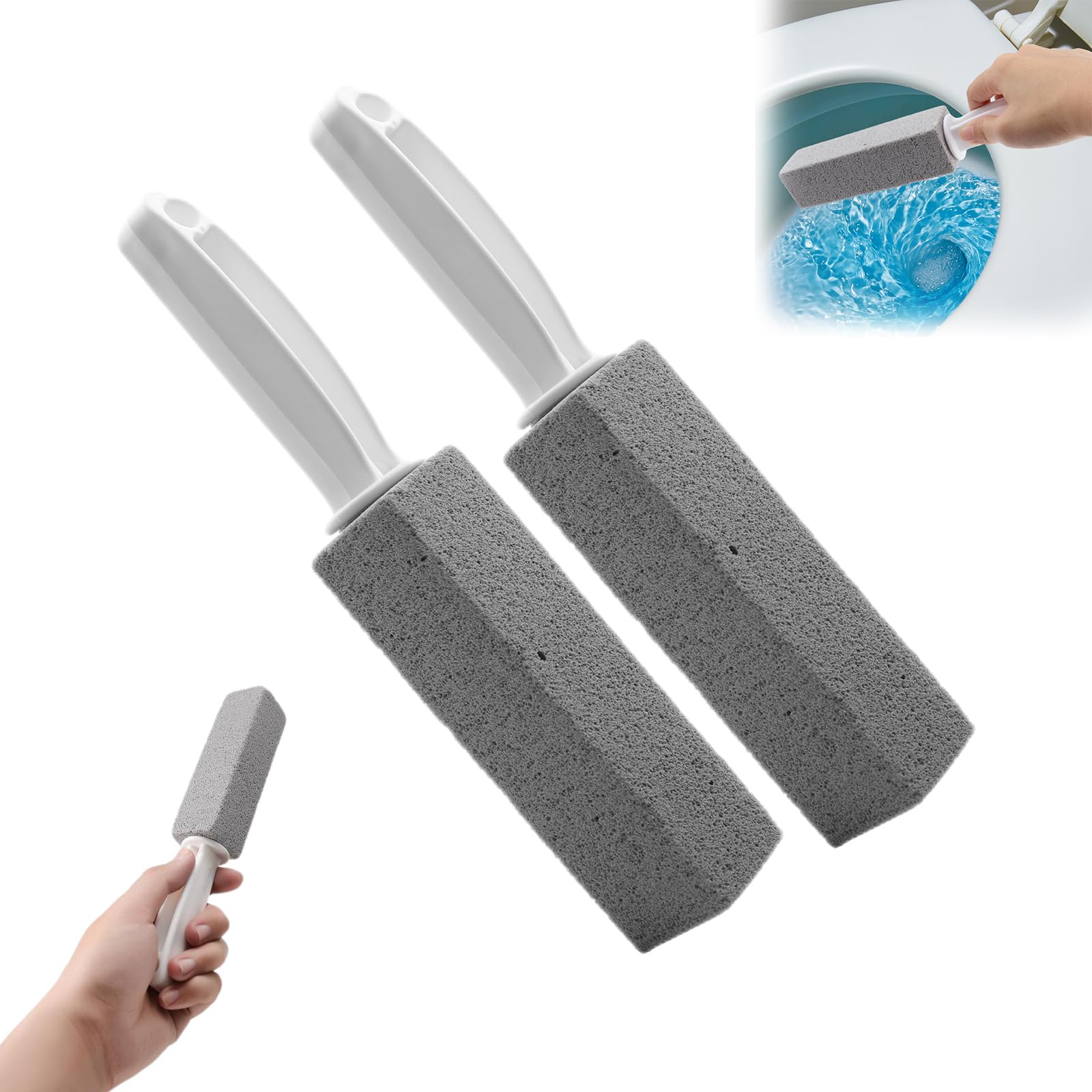 6 Stück Bimsstein-Reinigungssteine Für WC – Natürlicher Bimsstein, Für Kalk & Rost, 5,9 X 1,4 Zoll