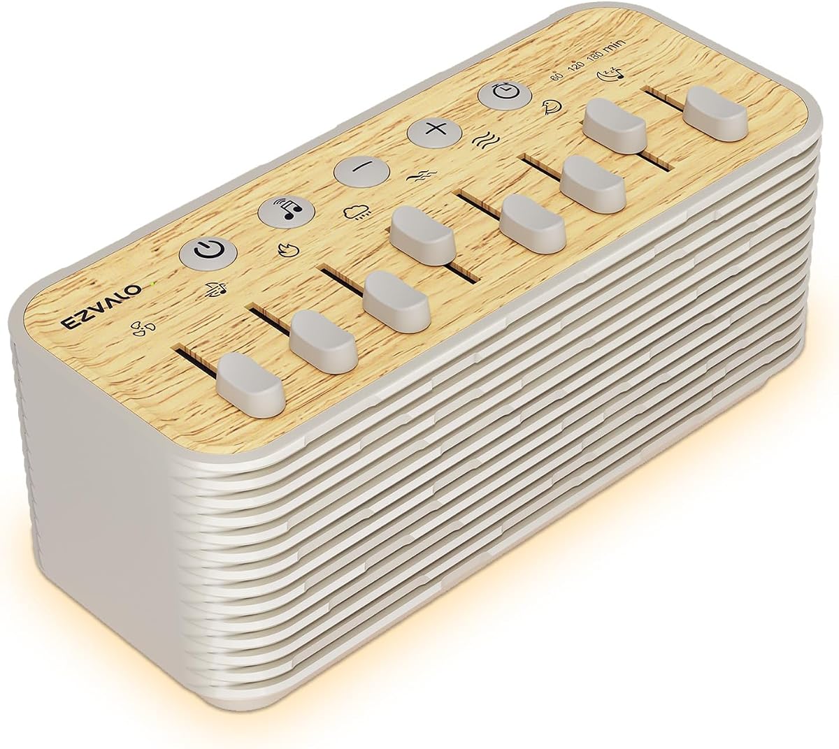 Sound Machine for Sleep, 255+ Natural White Noise Sound Combinations | Gifts for Women, Breathing Night Light with Sleep Timer, Volume Control, Rechargeable Bluetooth Speaker, Bedroom Kids Adults