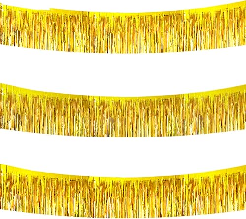 Miniatura 66 de BEISHIDA 3 Paquetes de Guirnalda de Flecos de Lámina Metálica Arcoíris Oscuro para Colgar en la Pared, Banderas de Oropiel para Halloween, Flotas