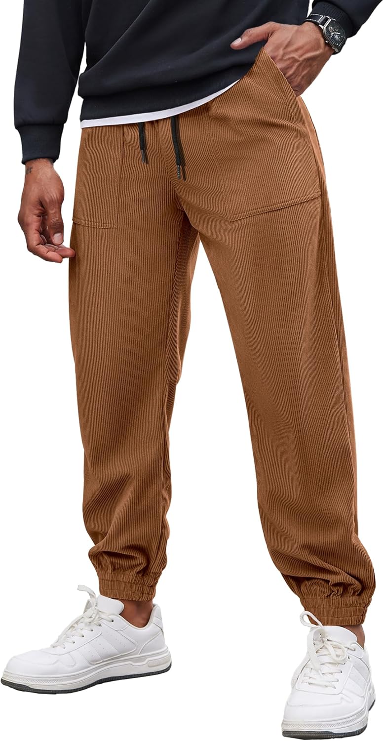 COOFANDY Men's Corduroy Pants Drawstring Elastic Nigeria Ubuy