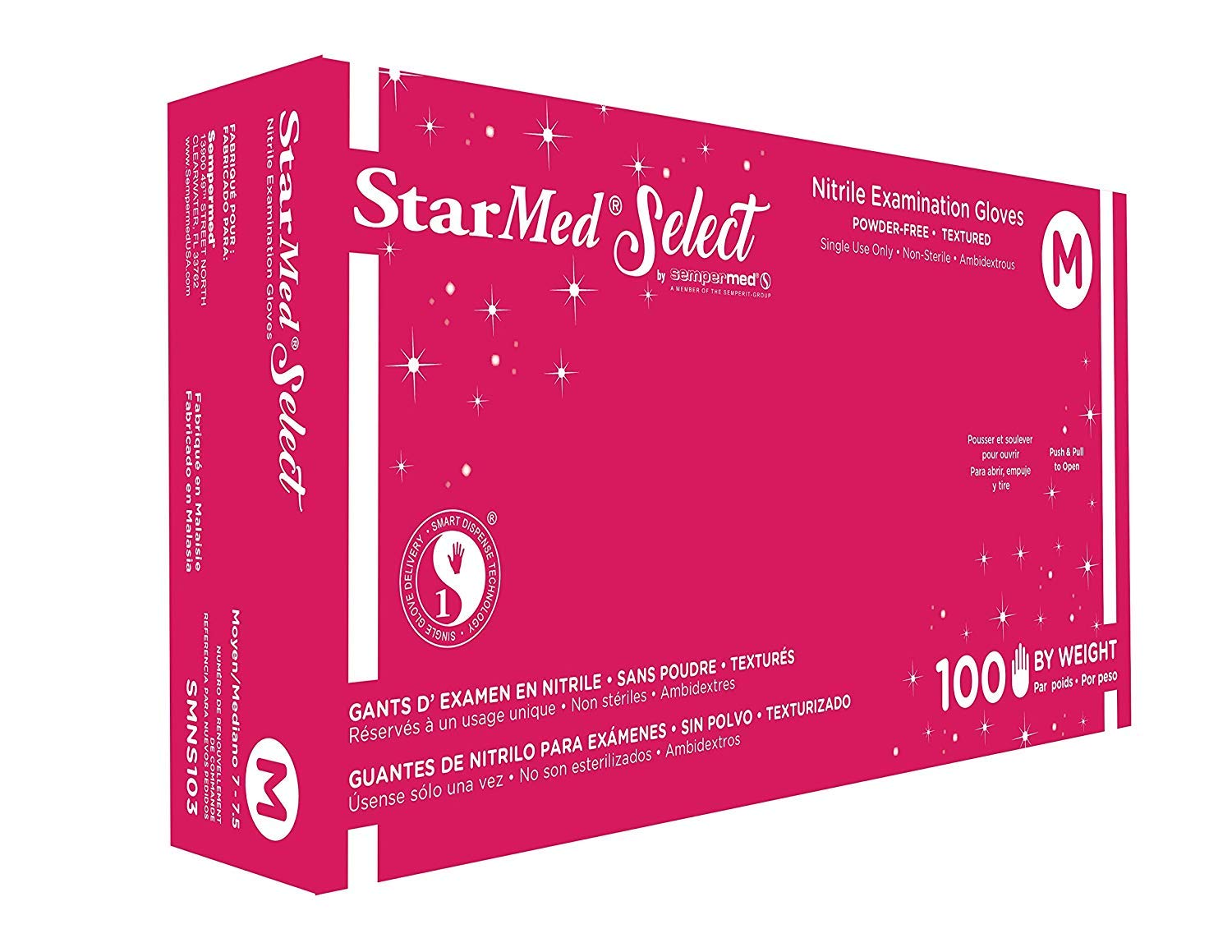 StarMed Select Medium Nitrile Power Free Exam Grade