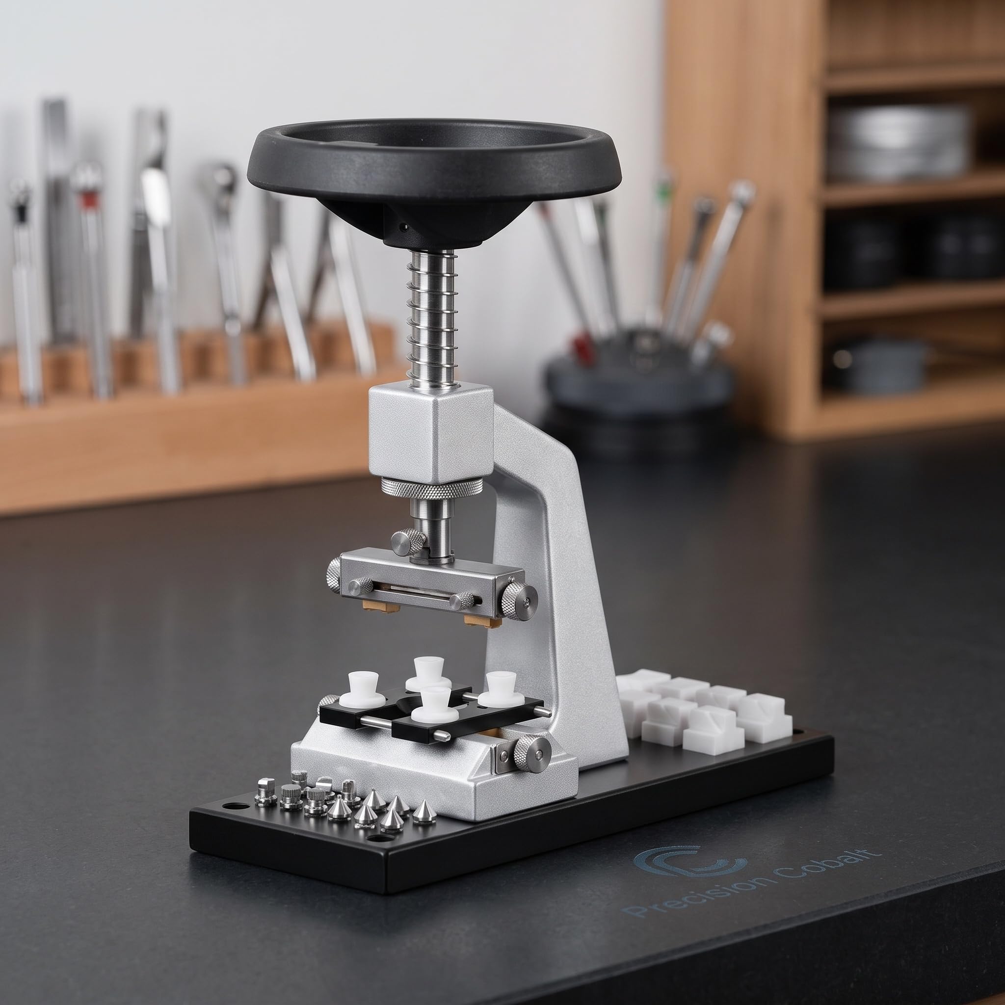 Herramienta Profesional para Abrir La Tapa Trasera De Los Relojes: Base De Metal Resistente para Facilitar La Reparación Y Fabricación De Relojes, Ideal para Relojeros Y Aficionados Al Bricolaje.