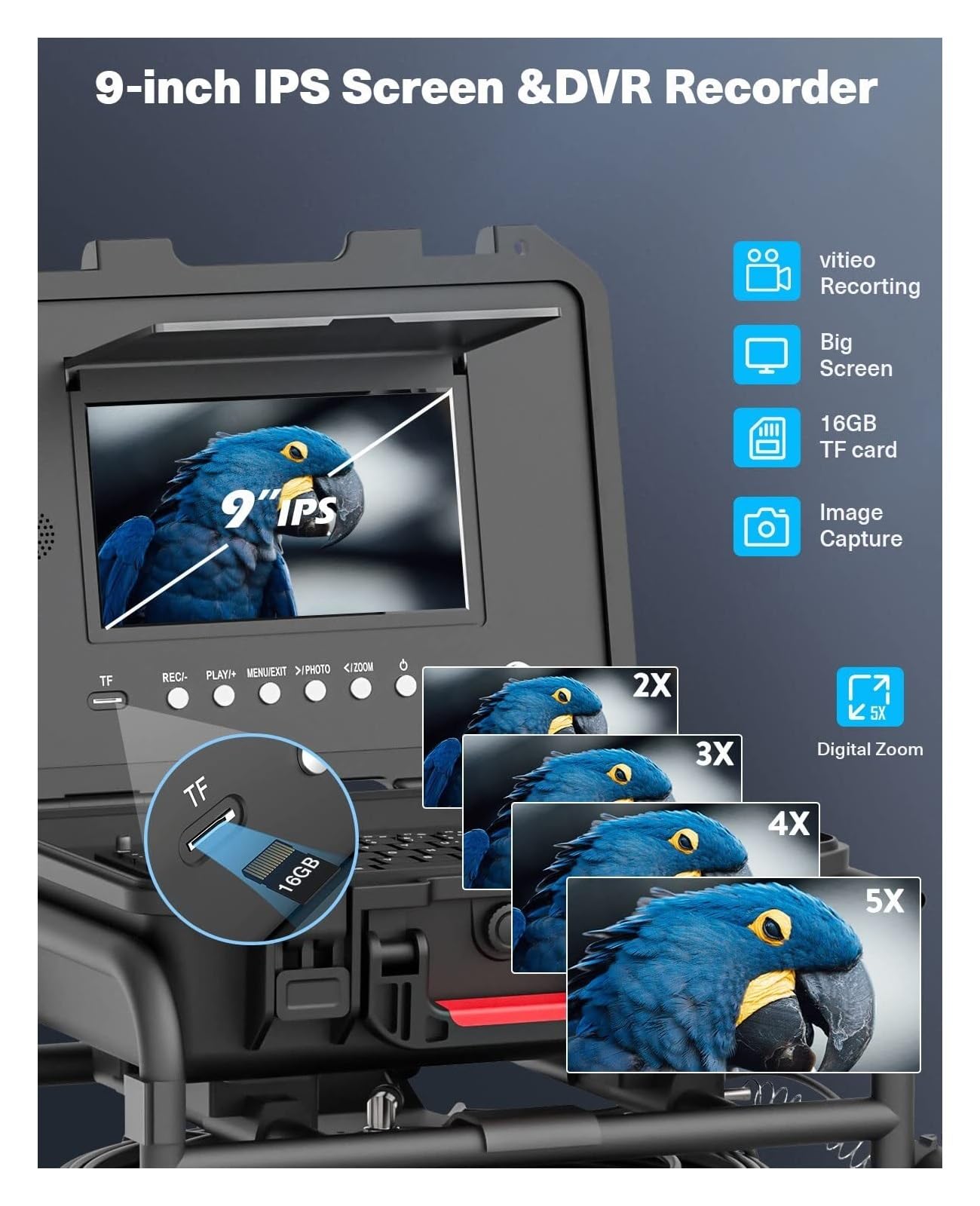 Videocamera per ispezioni Tubi STX499 Galileo con Aspo da 20 Videocamera per ispezioni Tubi STX499 Galileo con Aspo da 20