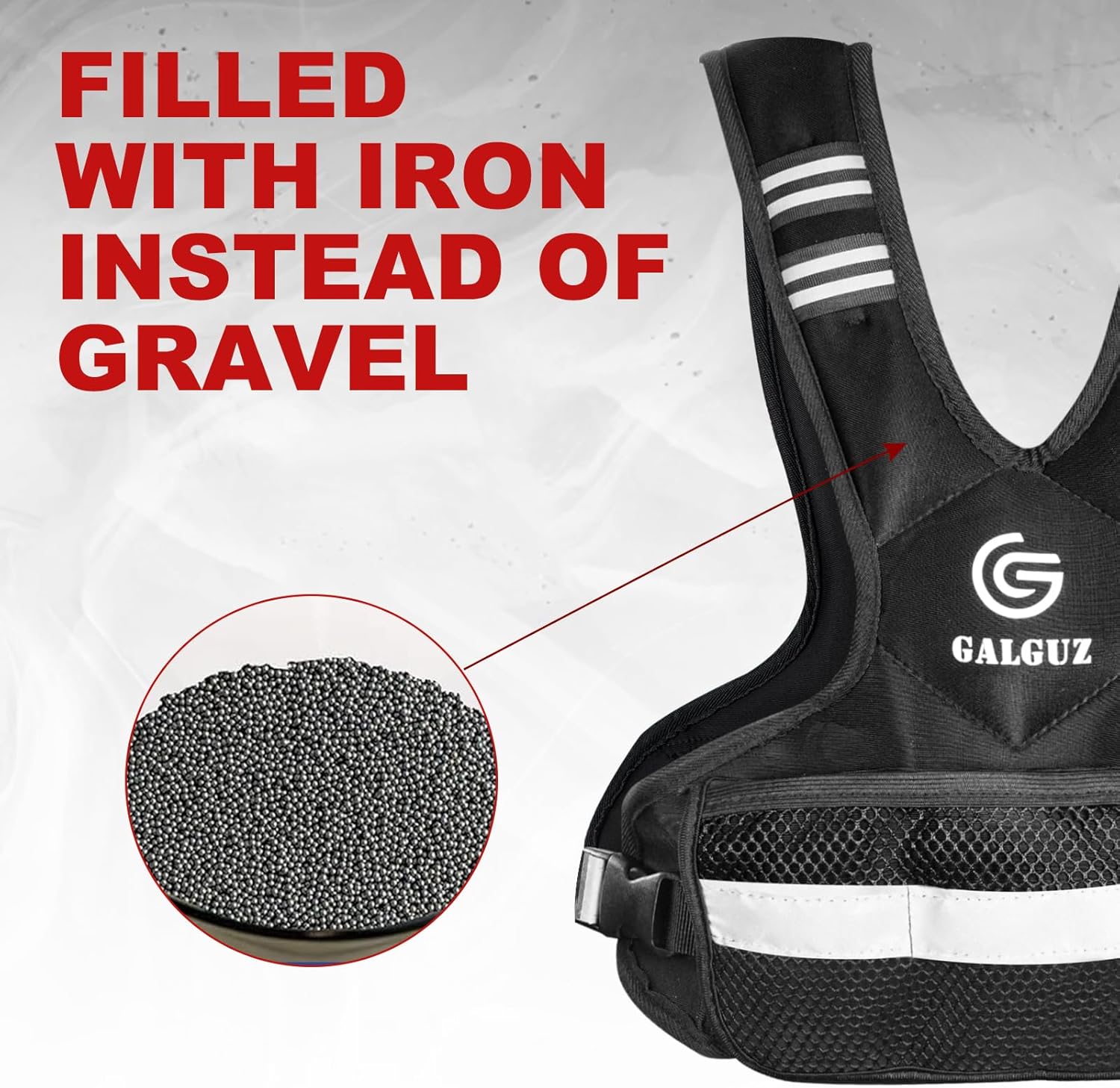 Adjustable Weighted Vest for Women, 4-10/11-20 LB Vest with Ironsand Weights for Strength Training, Adjustable Weighted Vest with Reflective Strip for Night Use