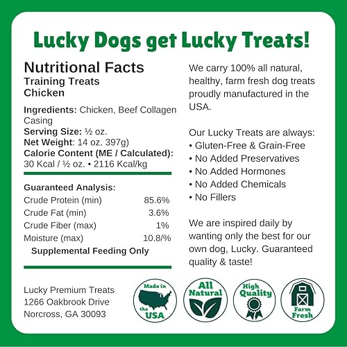 Miniatura 25 de Lucky Premium Chicken Carrot Training Treats – Small, Crunchy Carrot and Chicken Dog Treats for Training Rewards, Bite Size for Small to Large Dogs