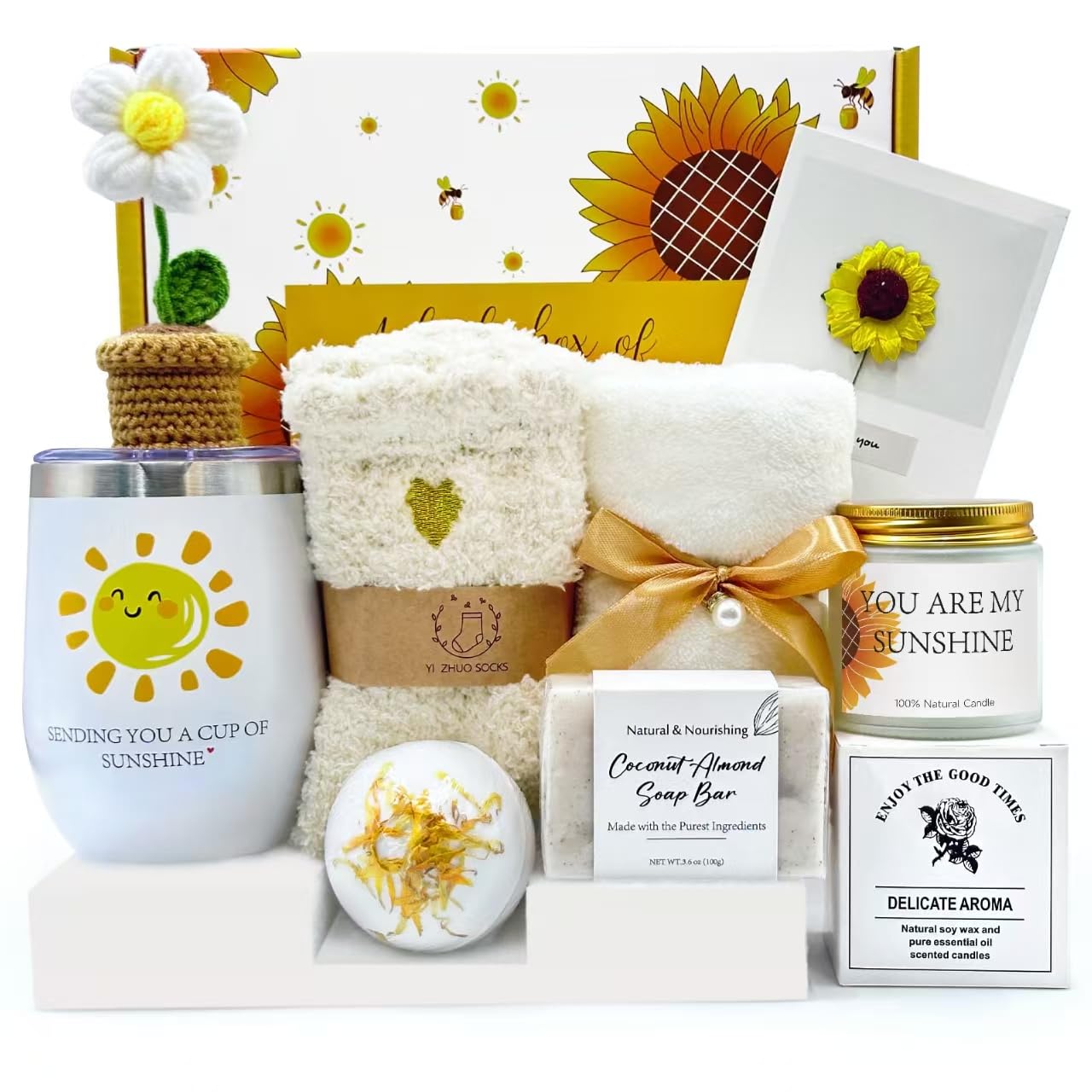 Self-Care Gift Basket Set for Women - Mom, Sister, Friend | All-Occasion Luxury Gift Box for Birthday, Christmas, Mother’s Day, Valentine’s, Thank You, Get Well Soon