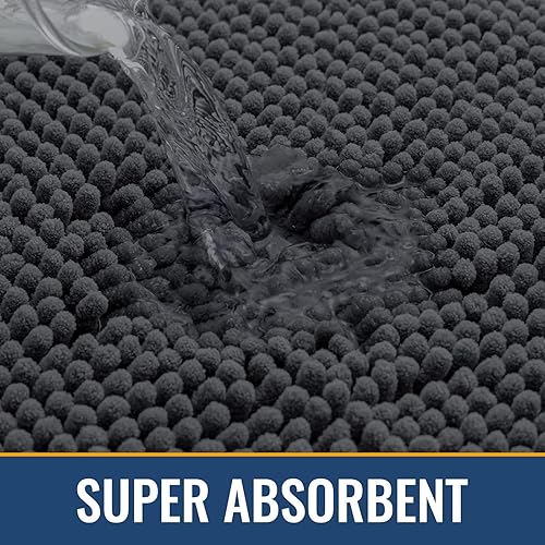 Miniatura 4 de Arotive - Alfombras de baño de 24x16, extra suaves, absorbentes, de felpilla esponjosa, lavables a máquina, con respaldo de goma antideslizante