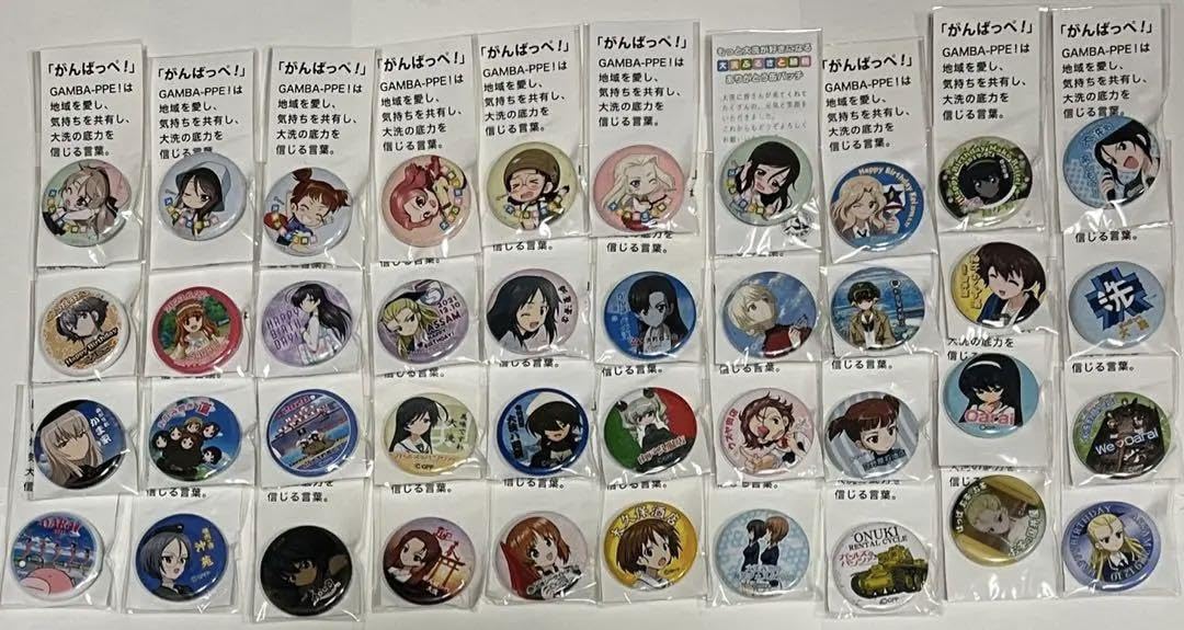 ガールズ＆パンツァー GAMBA-PPE!缶バッジ まとめ売り グッズ