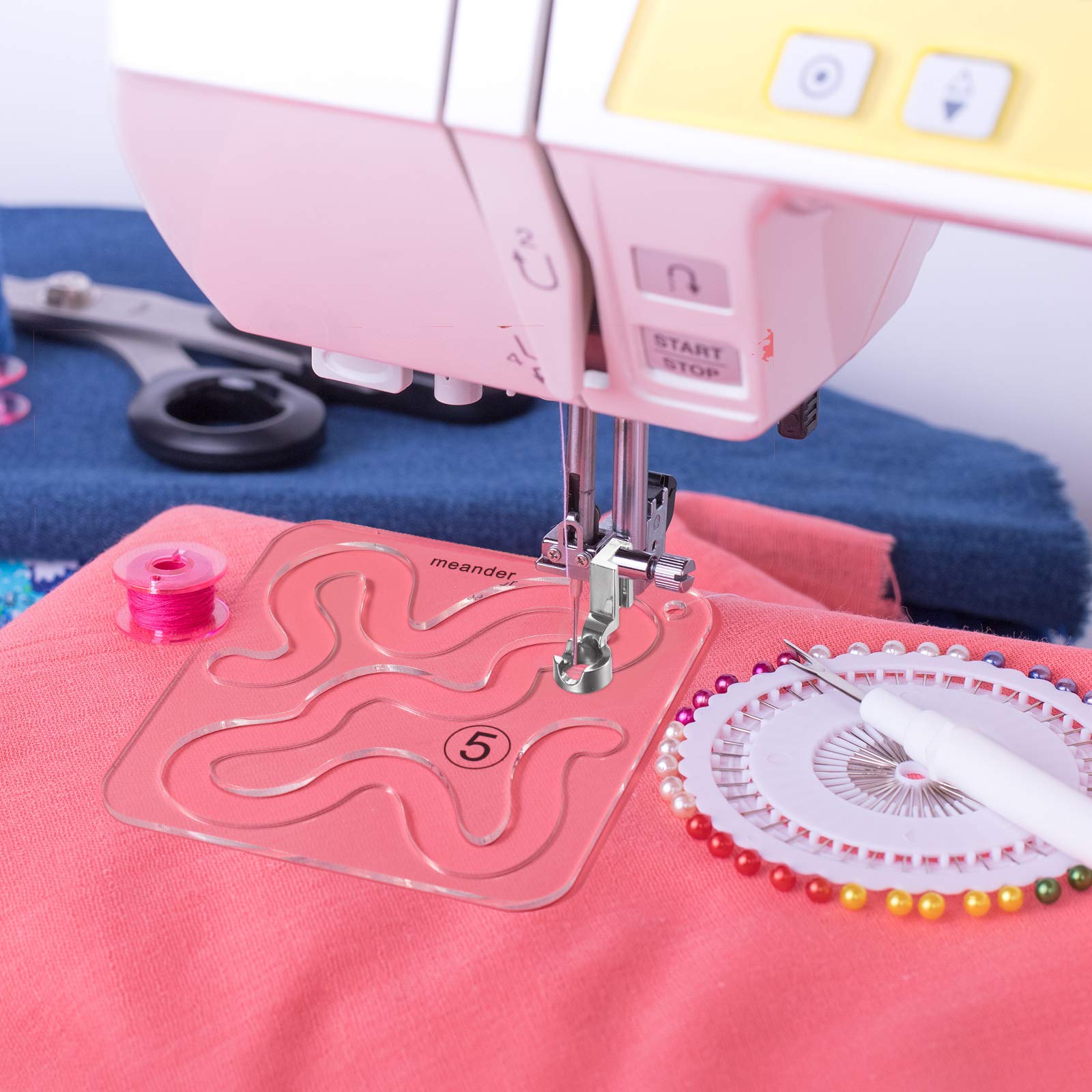 Buy 11 Pieces FreeMotion Quilting Templates Sewing Machine Domestic