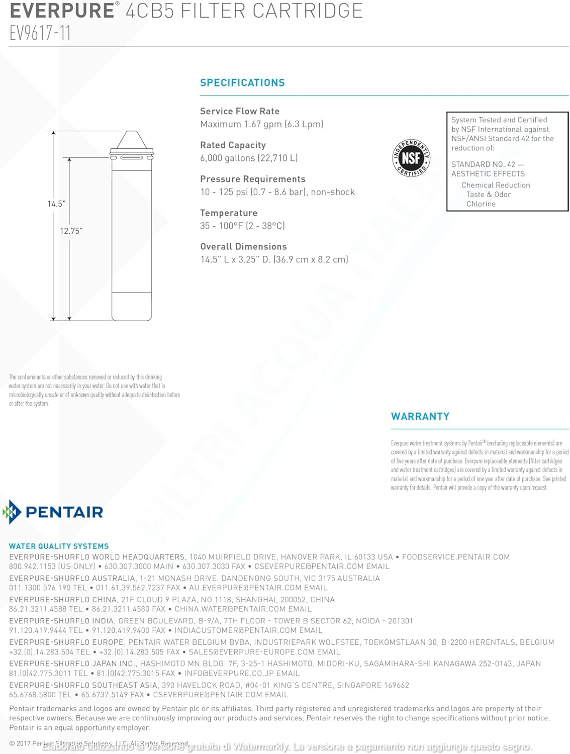 Everpure EV961716 4CB5 Cartridge