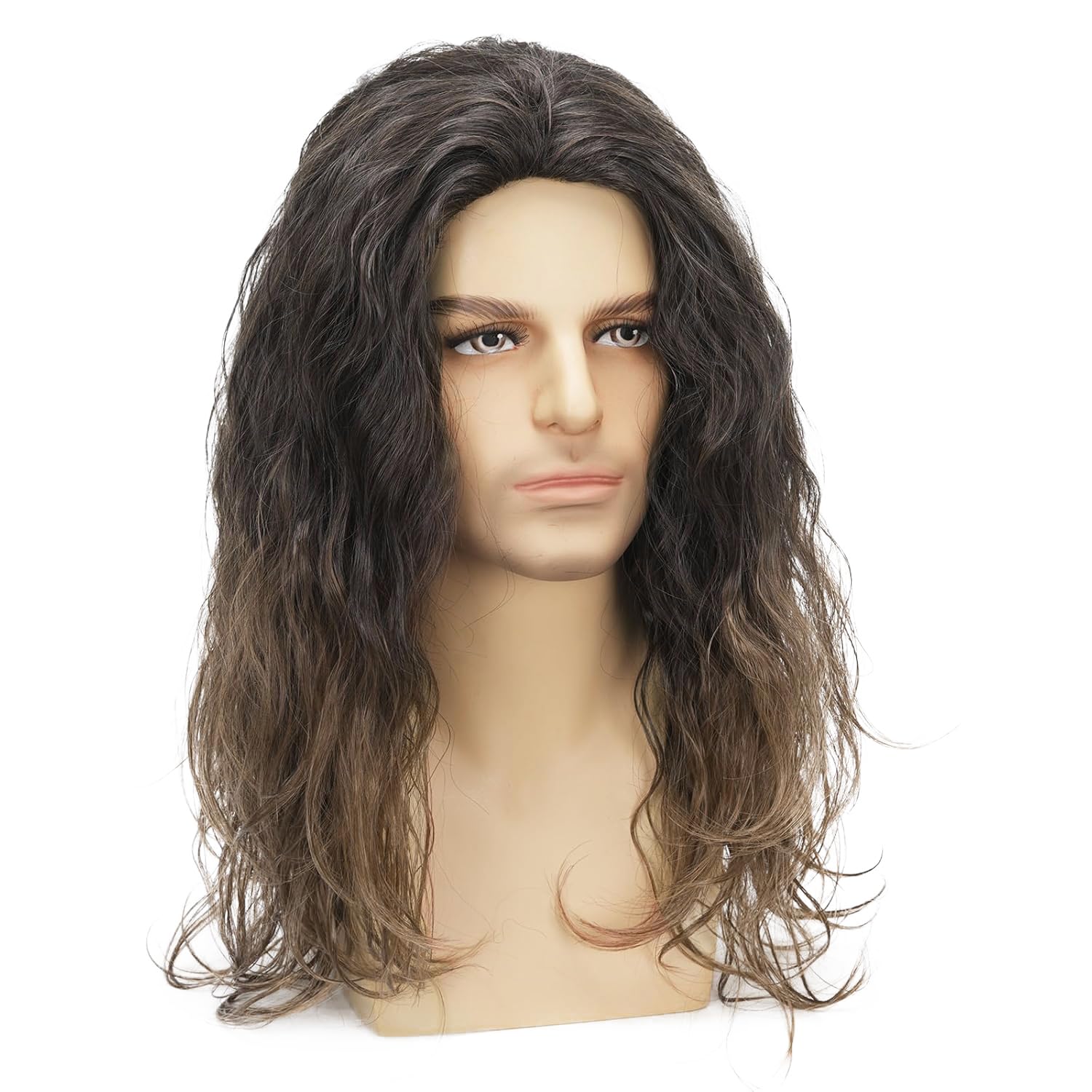 Wavy Fluffy Brown Wig  Long Curly  length Dark Brown Fluffy Long Wavy Synthetic Wig In DEEP COFFEE  main image 3