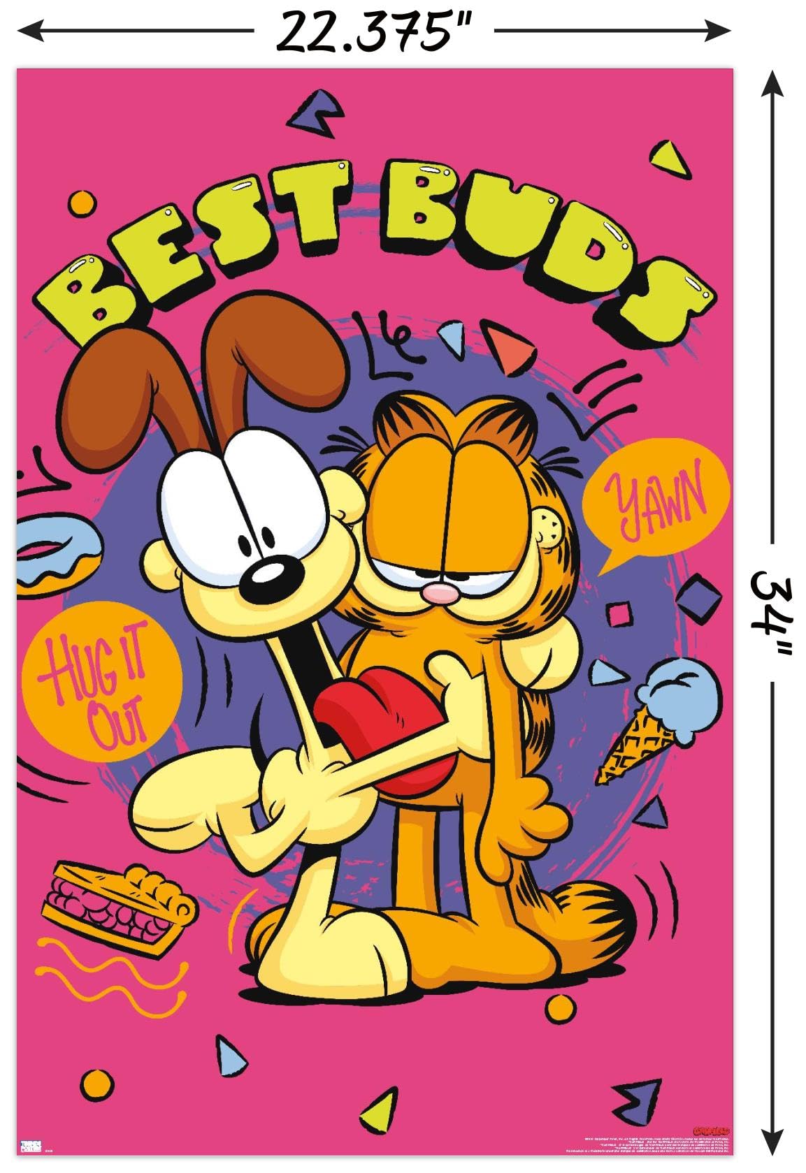 Amazon.com: Garfield - Best Buds Wall Poster, 34L