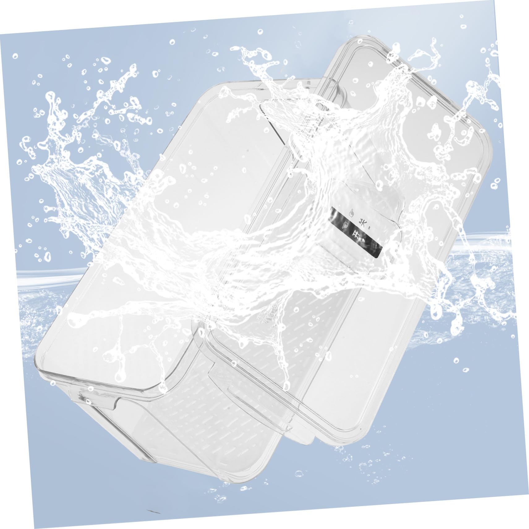 Contenedor de Almacenamiento para Refrigerador Transparente, Apilable