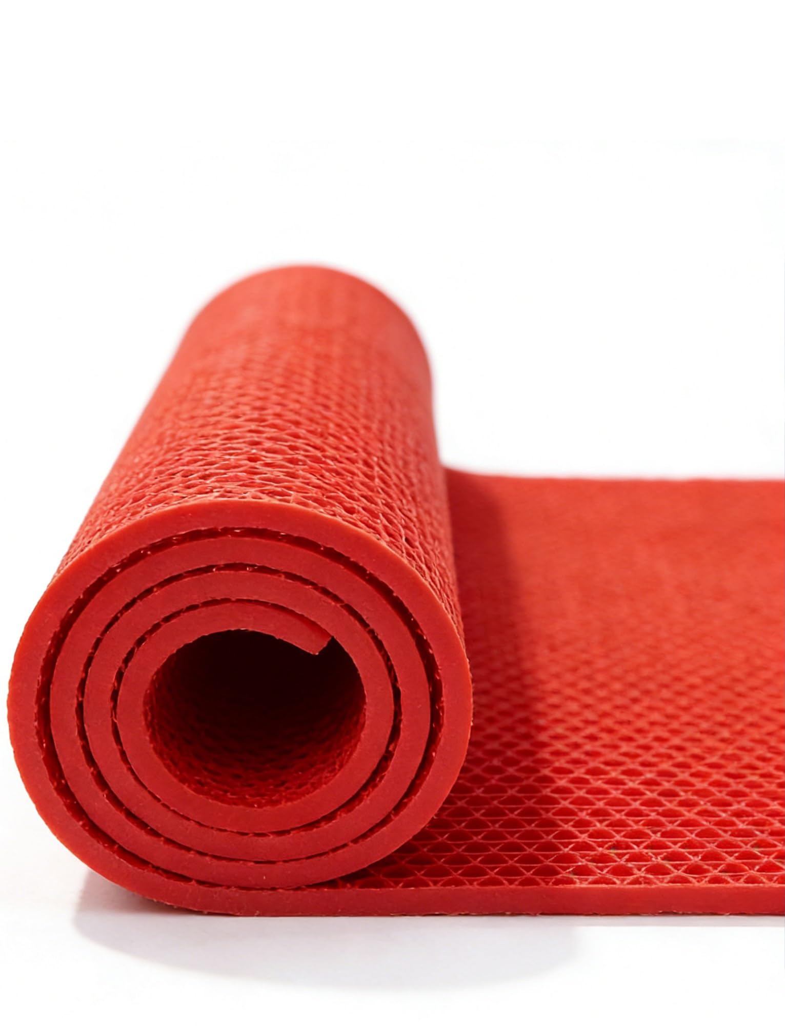 Antypoślizgowa mata gumowa, | Do patio, ogrodu, łazienki i pomieszczenia mokrego(Red,5.5 mm - 90x500 cm)