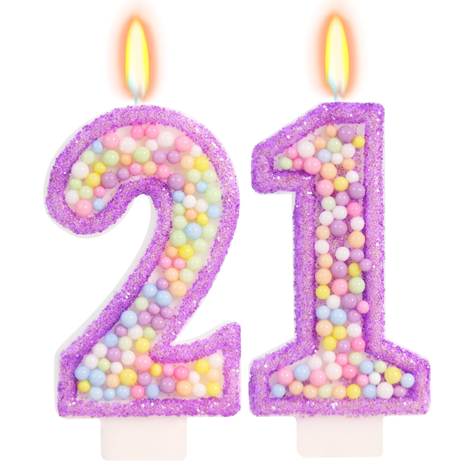 Pastel Macaron Birthday Candle - 2nd Birthday Decorations -10 Pastel Macaron Birthday Candle - 2nd Birthday Decorations -10