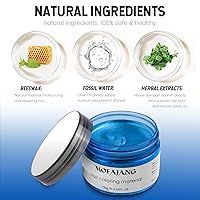 Vista 10 de Pomadas Mofajang de cera para el cabello, 4.23 oz, material de cera para colorear el cabello natural, desechable, arcilla para peinar el cabello