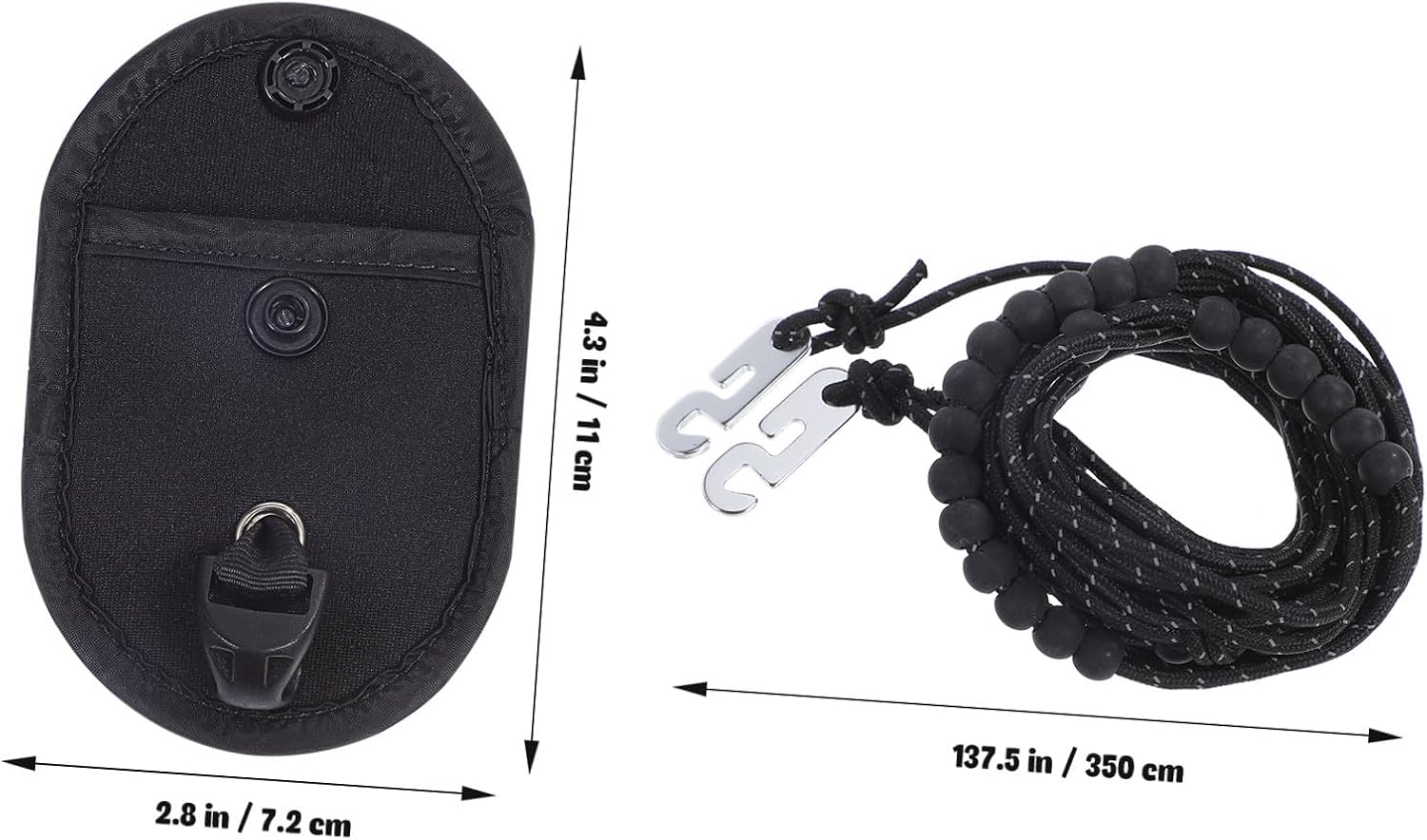 2Pcs Portable Clothesline for Travel and Camping Windproof Laundry Line with Fixed Beads for Outdoor and Hotel Use Essential Camping Supplies