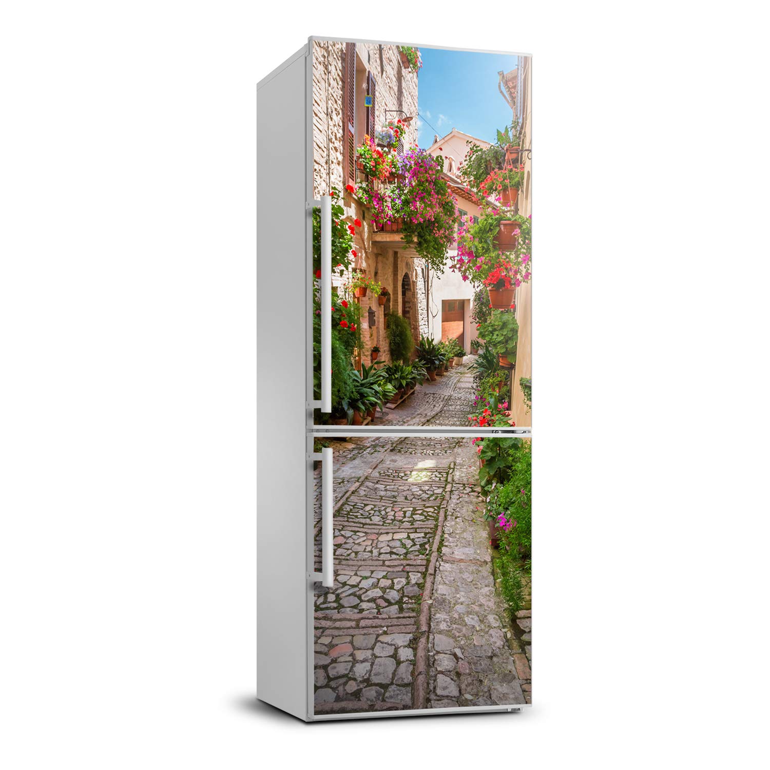 Cubierta autoadhesiva de nevera con diseño paisaje italiano Tulup pegatina cocina 60x180