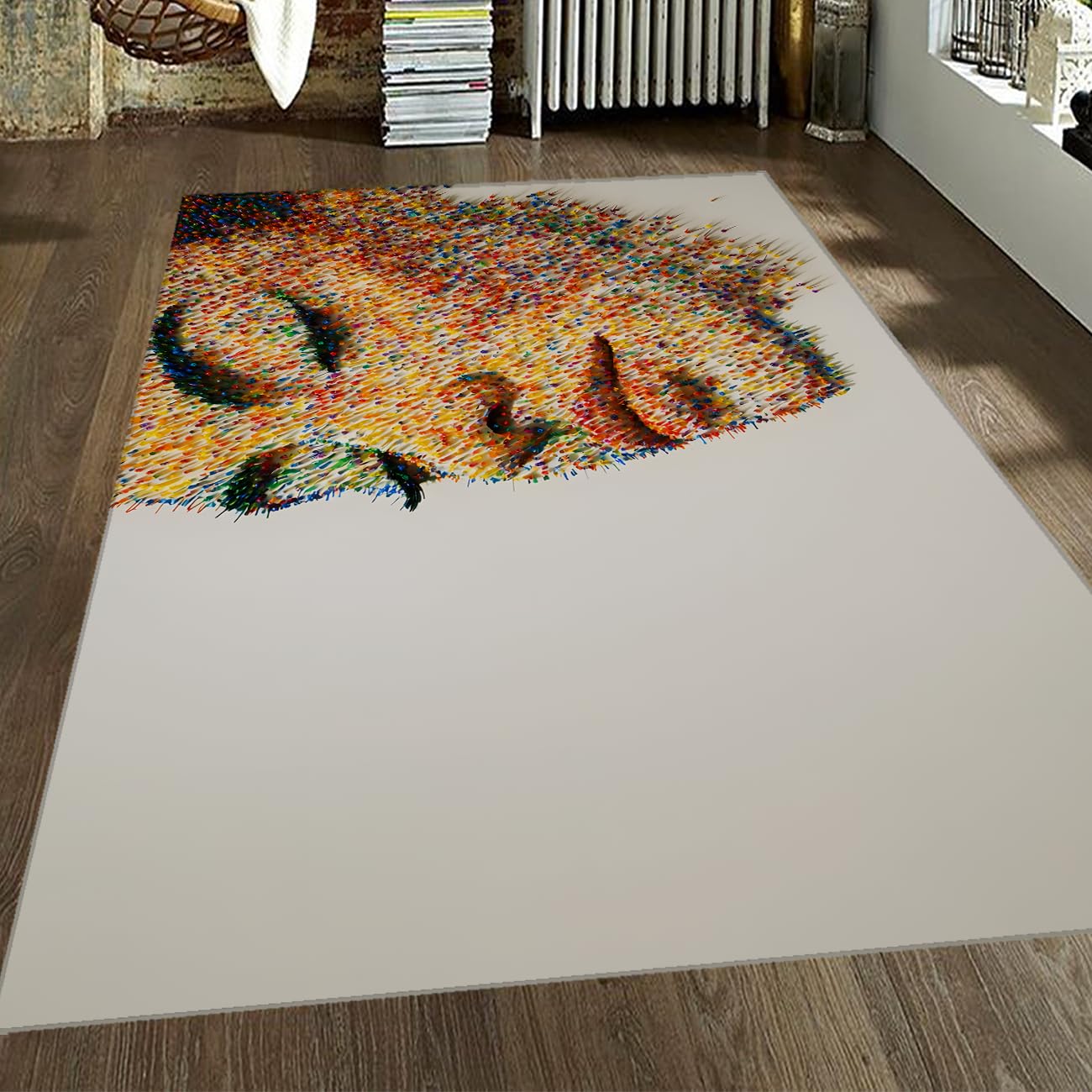 Tapis de sol antidérapant à poils bas pour sécuriser votre chambre