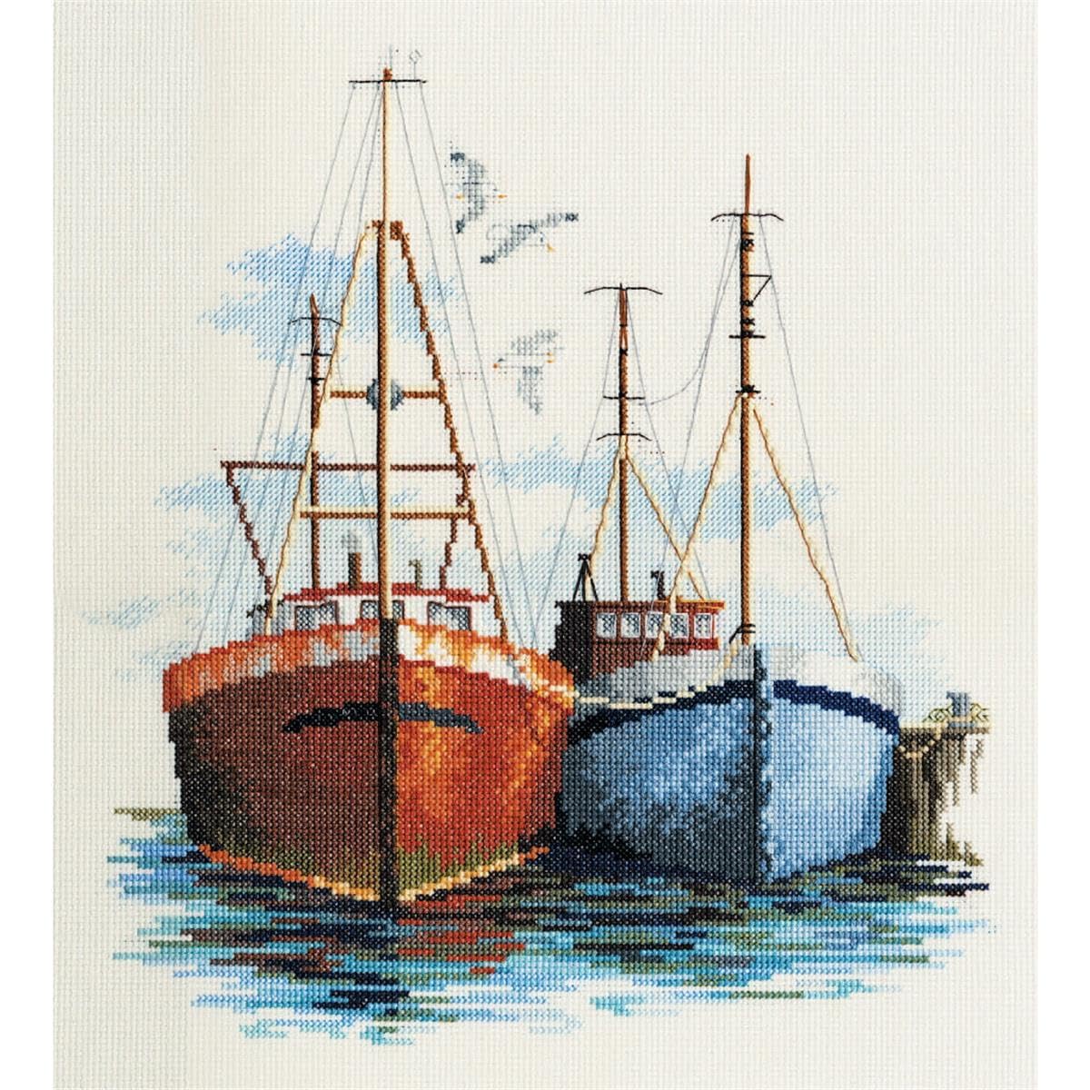 Derwentwater Designs Fish Quay - Cross Stitch Kit