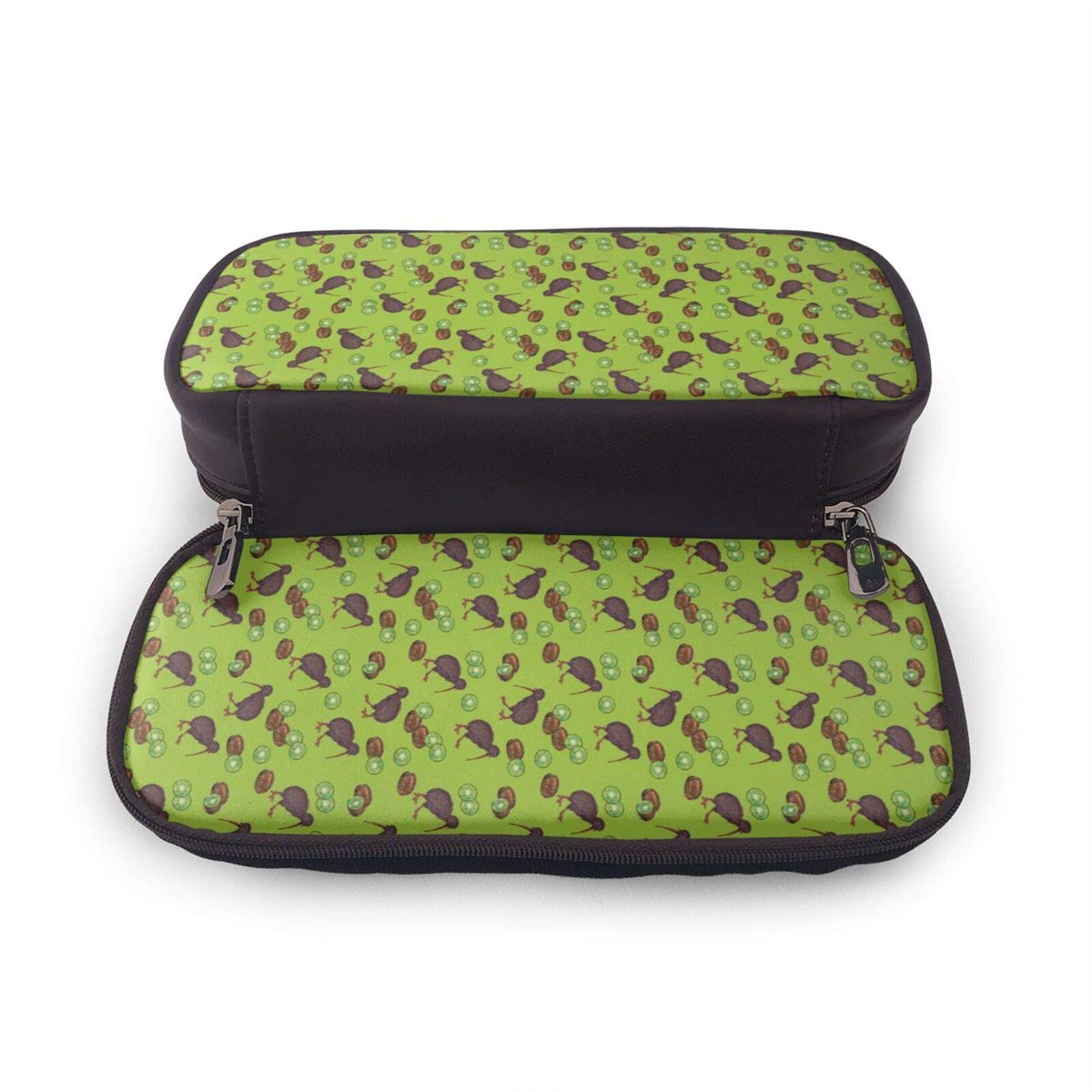 Amazon | ペンケース 筆箱 下のキウイ鳥とキウイフルーツ 大容量 軽量