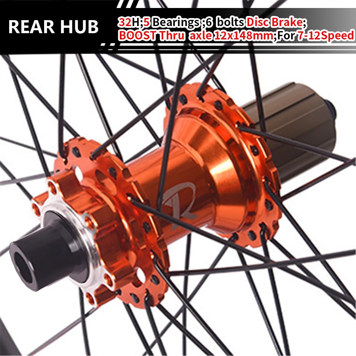 26“ 27,5” 29" Set Di Ruote MTB Freno A Disco Perno Passante BOOST Ruote Anteriori E Posteriori 110X15/148X12mm Mozzi 32H Per Cassetta 7-12 Velocità