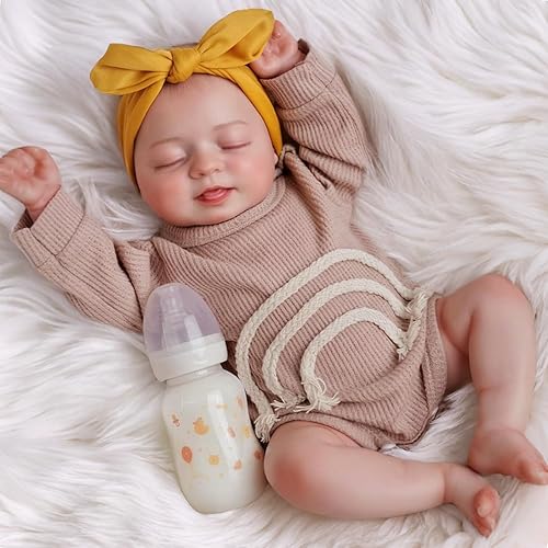Miniatura 1 de BABESIDE Muñecas de bebé Reborn realistas  17 pulgadas cuerpo suave muñeca bebé realista bebé niña con kit de alimentación accesorios regalo para