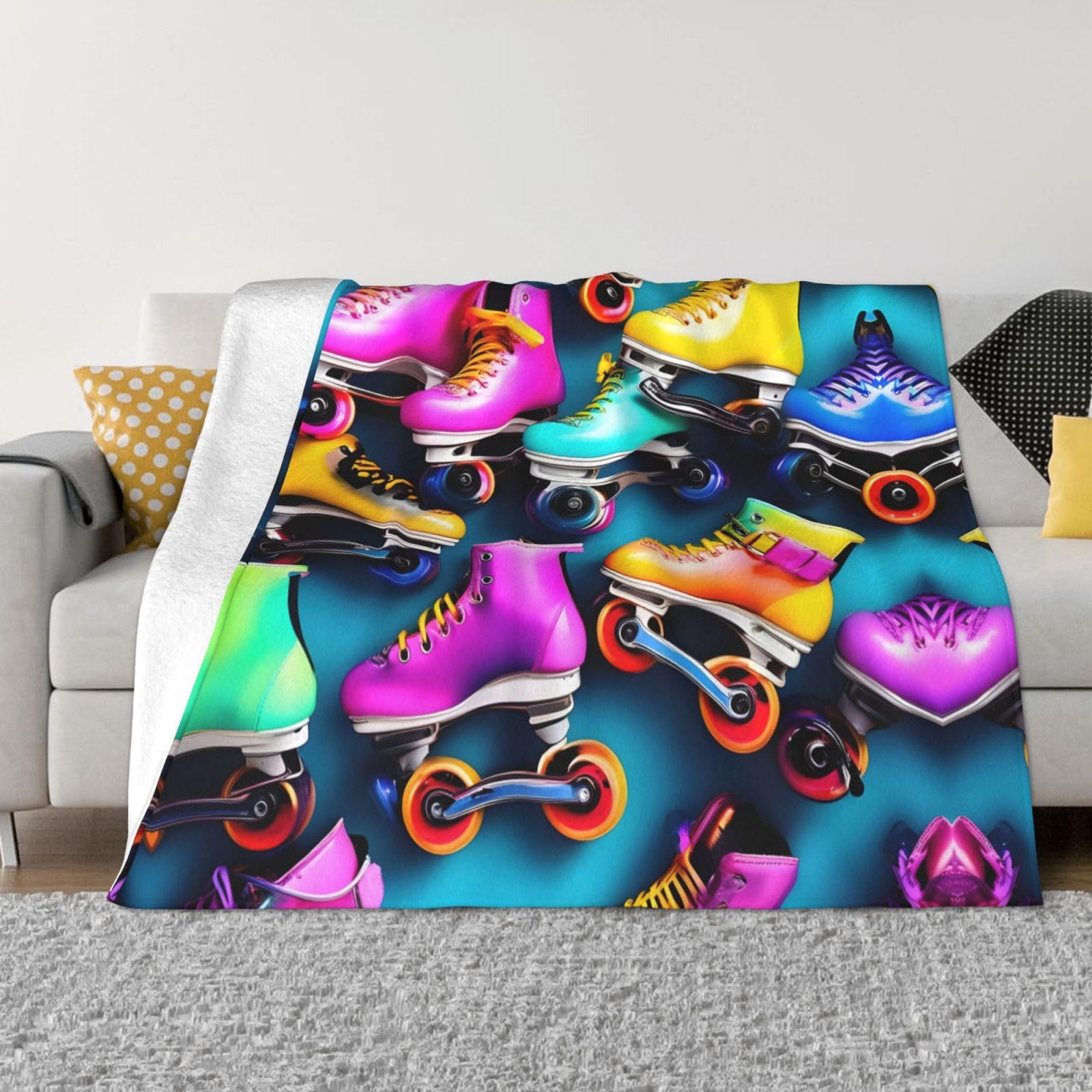 Couverture de lit de luxe en flanelle douce de microfibre épaisse et chaude