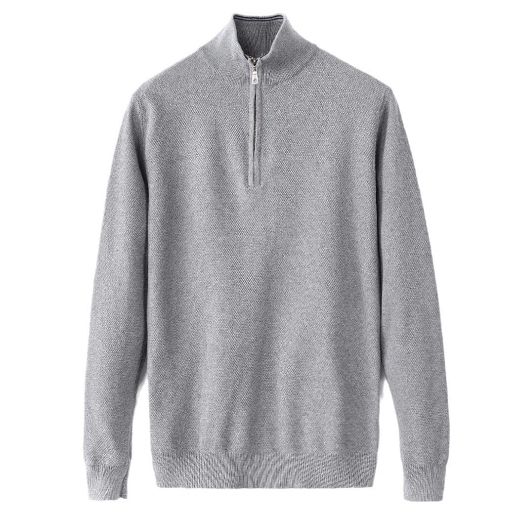 Pull en coton pour homme avec demi-fermeture éclair Py taille L - 4