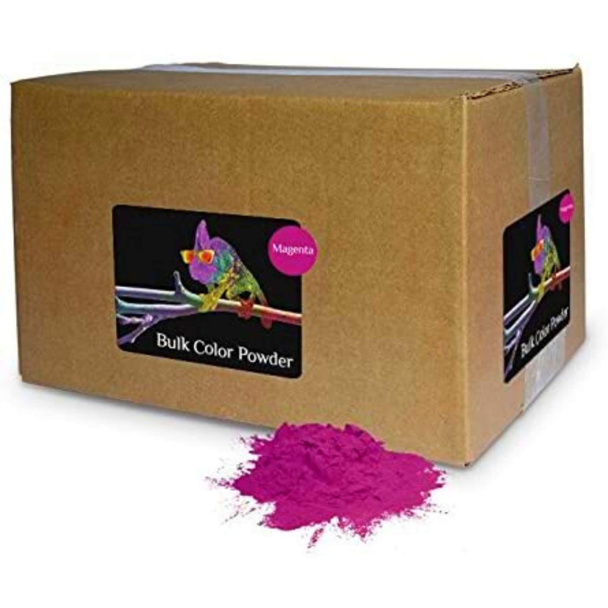 Chameleon Colors Bulk Color Powder, Magenta Holi Colored Chalk, 25 Pounds