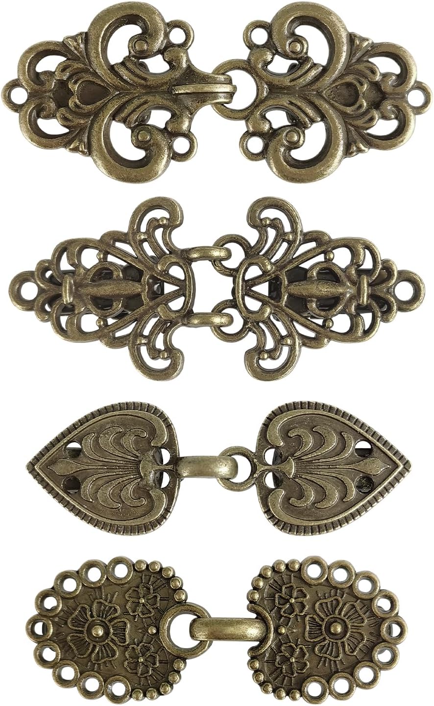 CLINTT Exquisite Retro Sweater Twirl Clips, Cape Cloak Fasteners for Dresses, Stylish Cardigan Clips