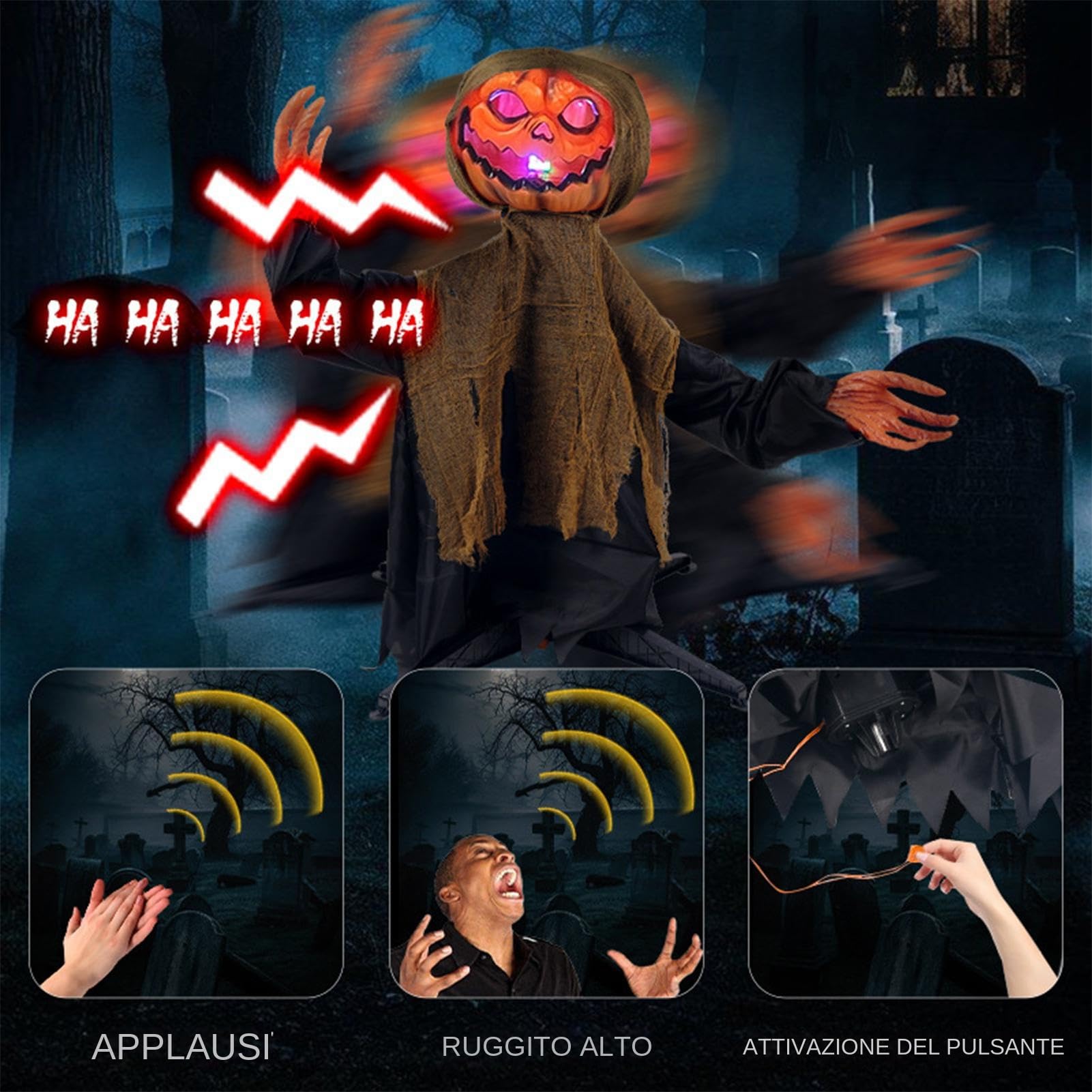 Decorazioni Halloween Animate Decorazioni da Giardino con e Fantasma