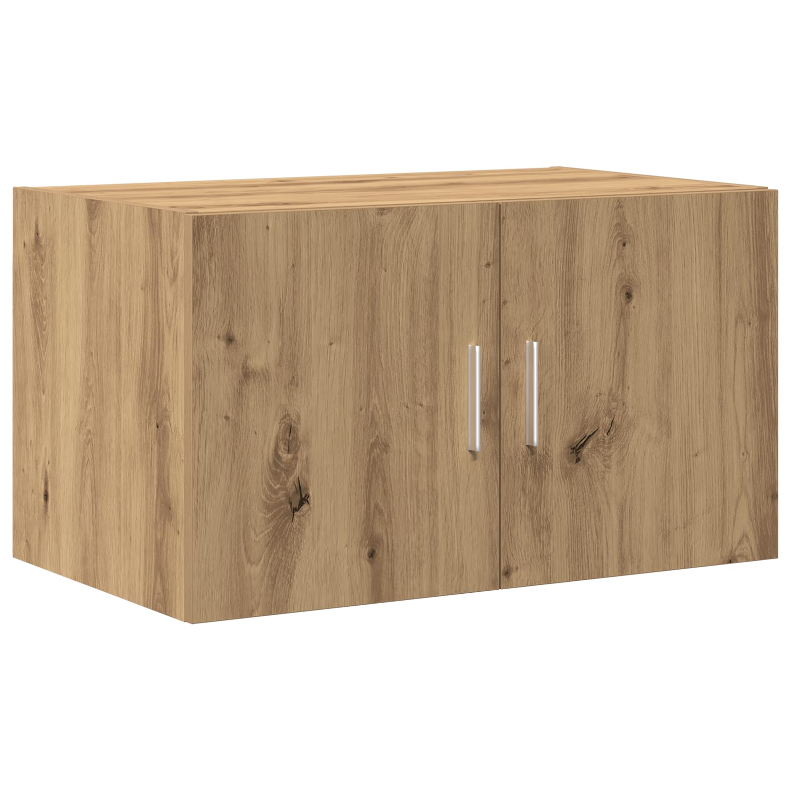 Armadietto da parete rustico in rovere Artisan, 70 x 42,5 x 40 cm, in legno e rovere massiccio, elegante armadio buffet con ampio scomparto per utensili da cucina, robusto