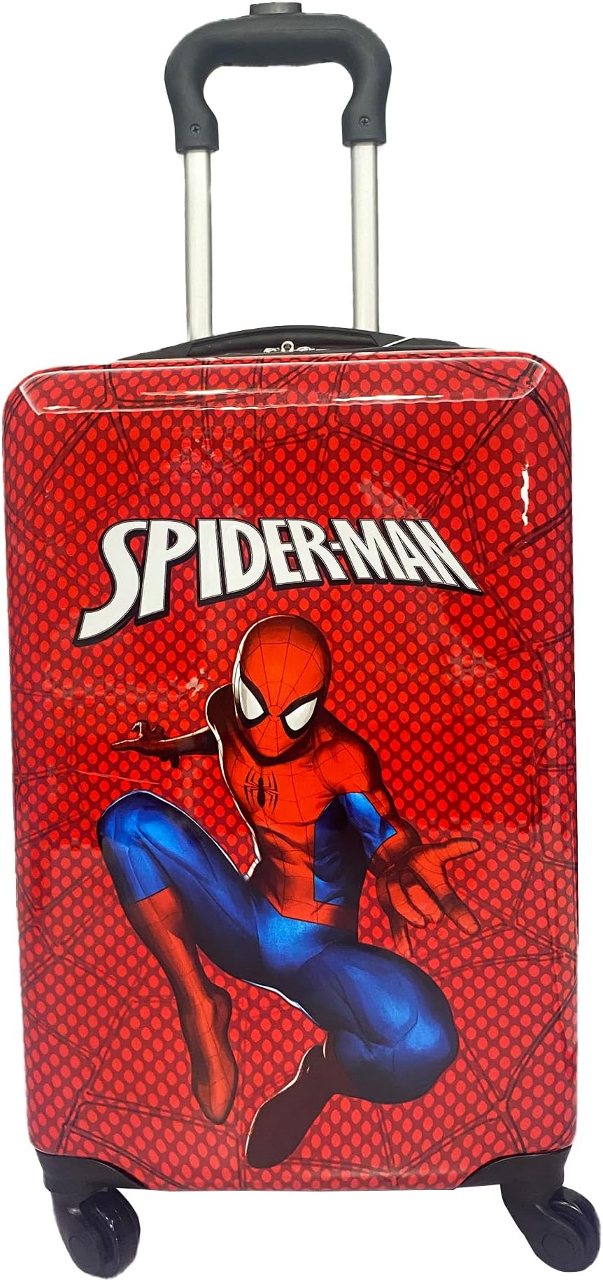 20 Inches Spiderman Suitcase For Kids - Hard Sided Tween Spinner Travel Trolley Kids Suitcase For Boys With Wheels