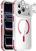 Vista 88 de Funda magnética para iPhone Air con protector de lente de cámara, protección grado militar de 10 pies, compatible con funda MagSafe Slim para iPhone