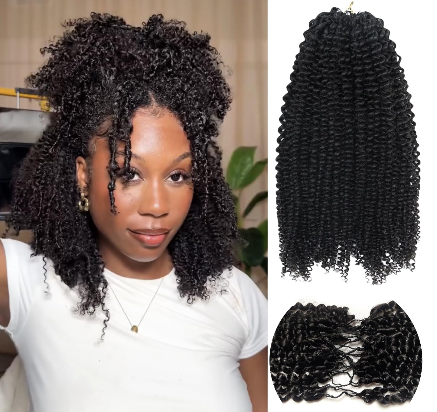 Amazon.com : Afro Kinky Curly Crochet Braids Knotless Pre